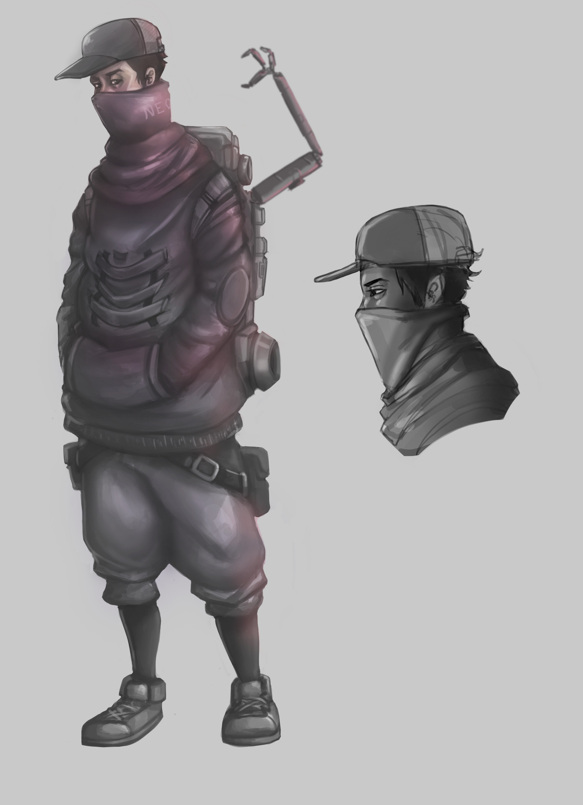Artstation Cyberpunk Characters Concept Art Miguel Paredes
