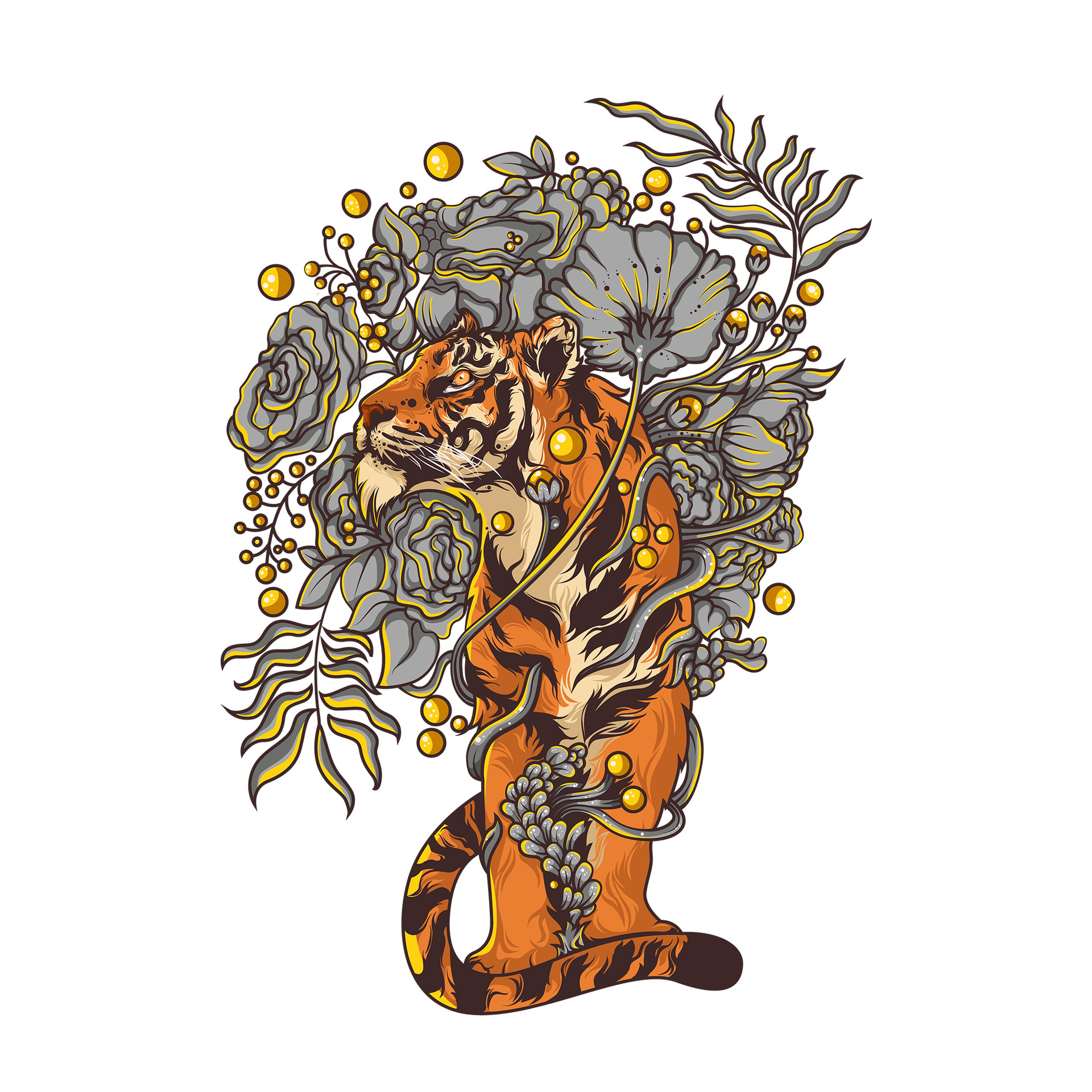 ArtStation - Tiger With Nature
