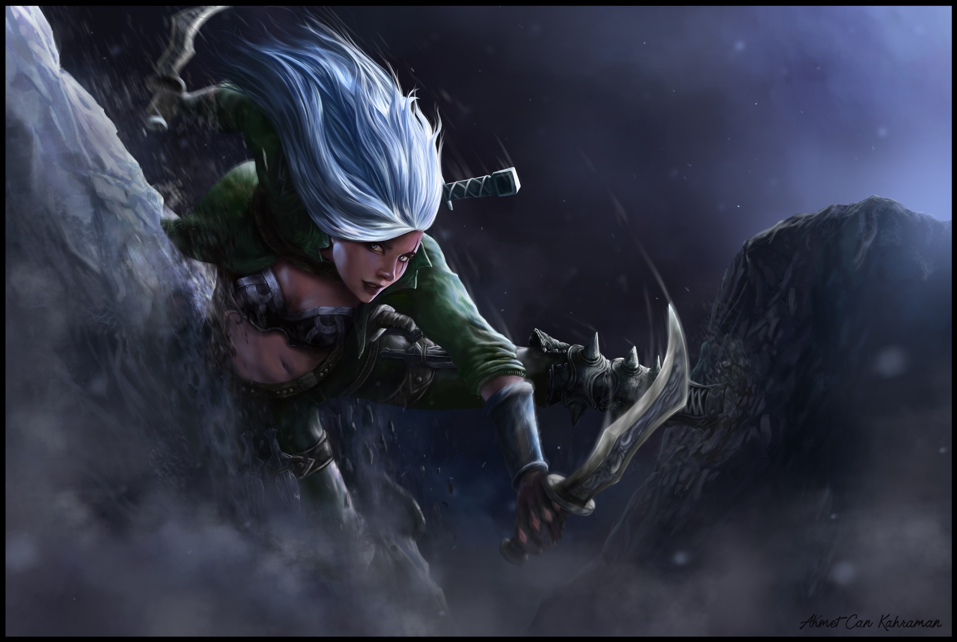 Artstation Mercenary Katarina Fan Art Ahmet Can Kahraman