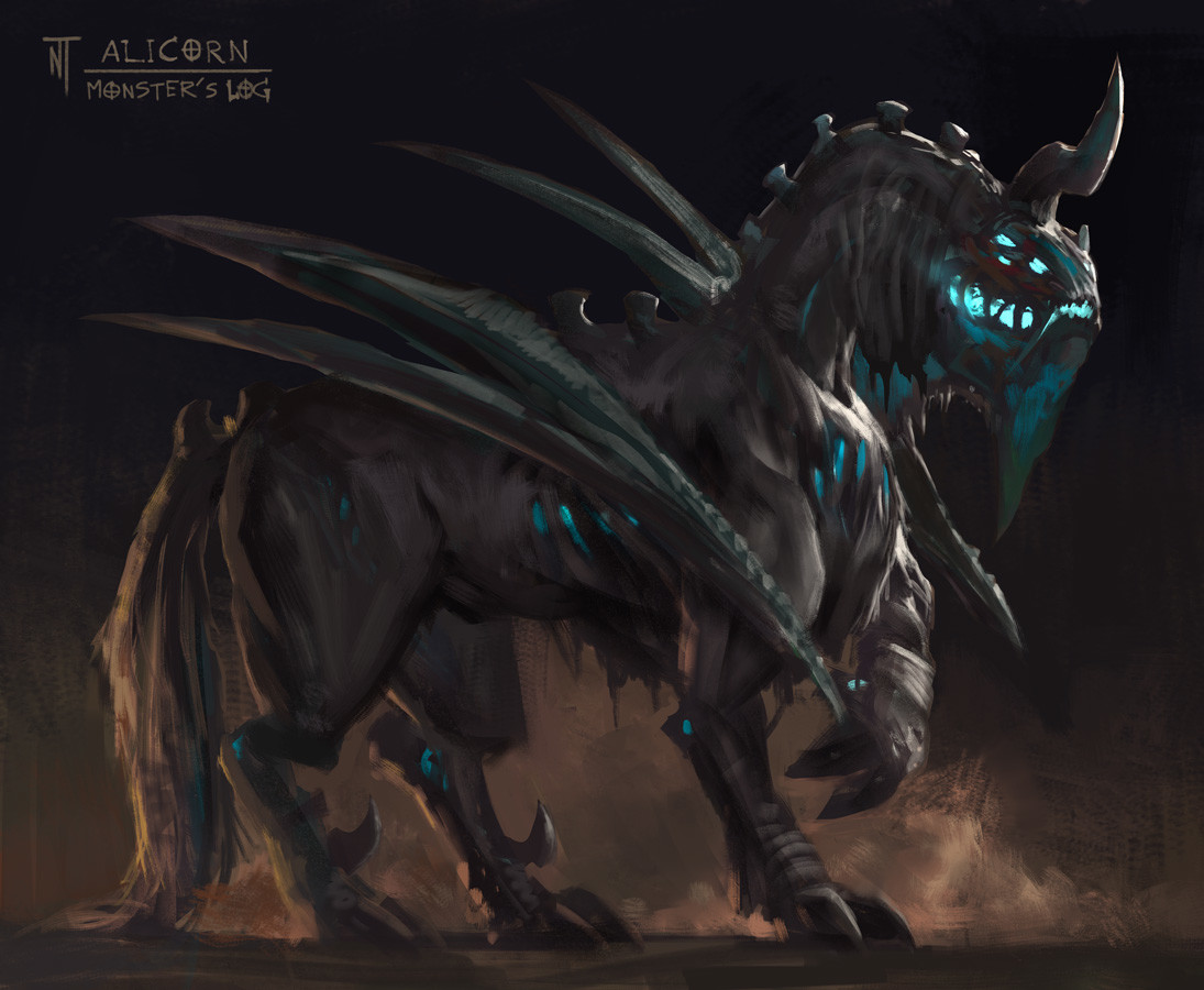 artstation nightmare alicorn nutchapol thitinunthakorn