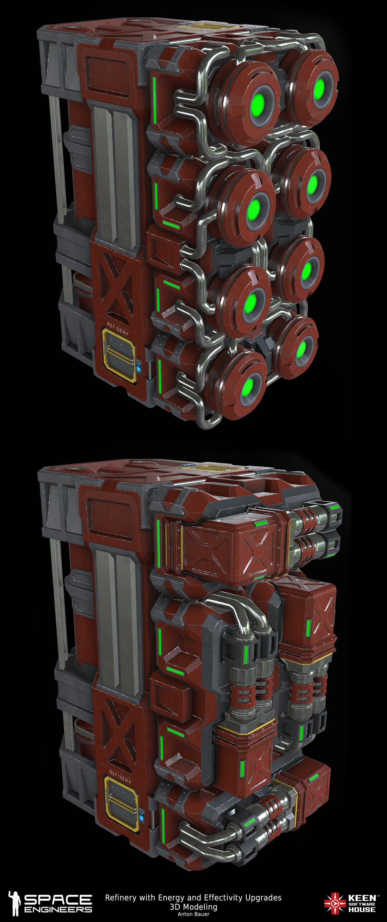 Artstation Refinery Upgrade Blocks For Space Engineers Anton