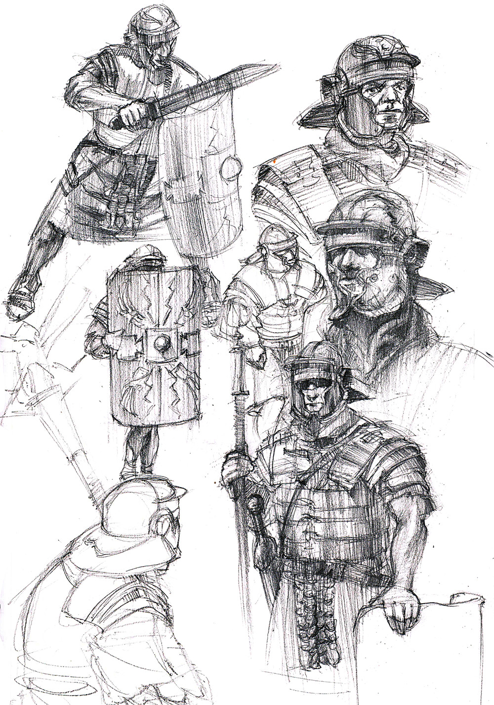 ArtStation - Roman Soldier sketches, Jacek Ogonowski
