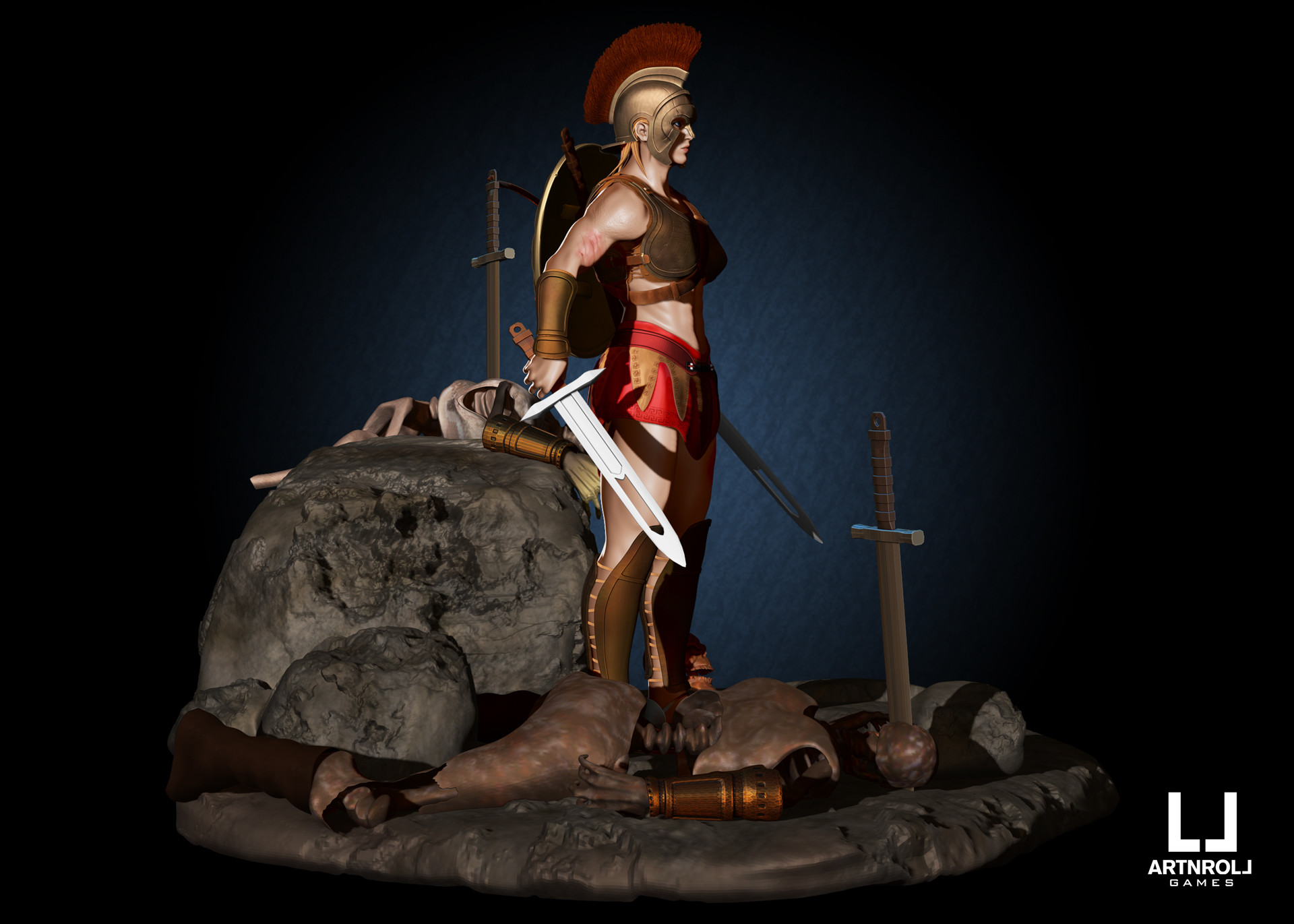 Artstation Amazon Warrior Alex Papadopoulos