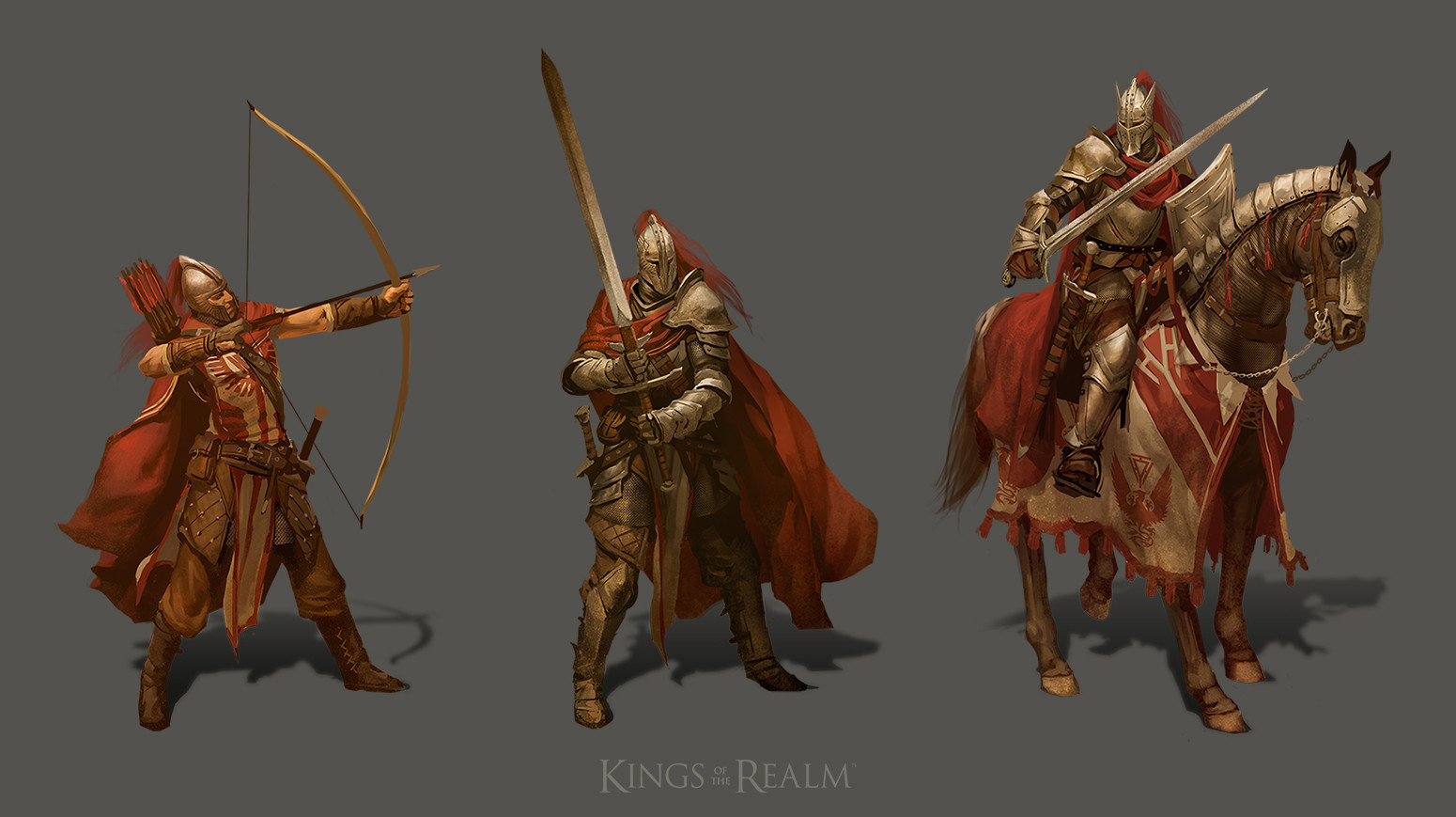 Tier 4 troops. Longbowman, Man at Arms, Knight.