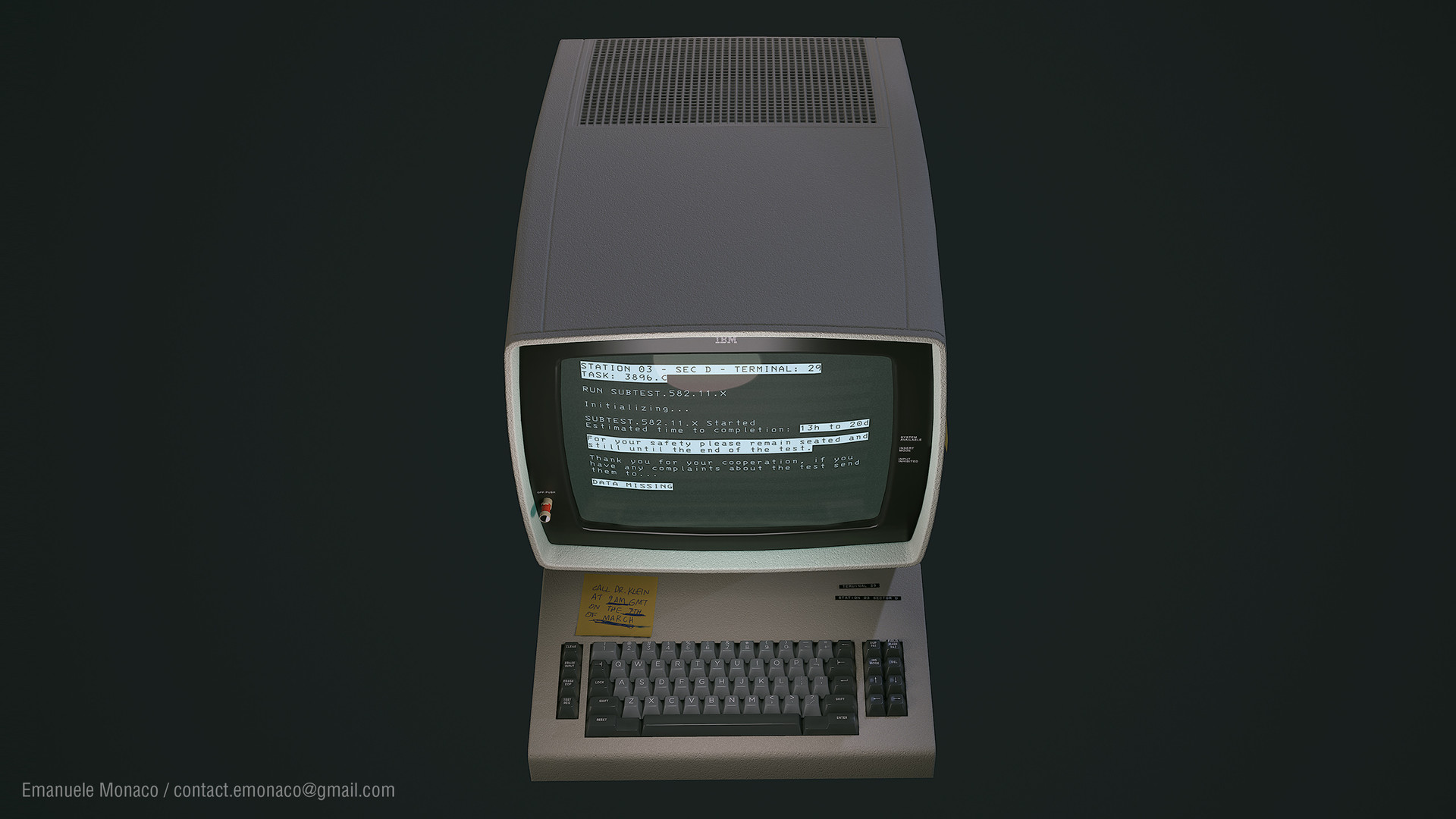 Artstation Ibm 3270 Terminal