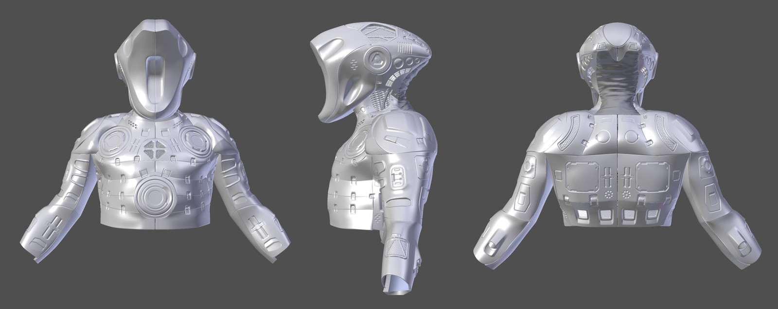 3D Viewport of three sides