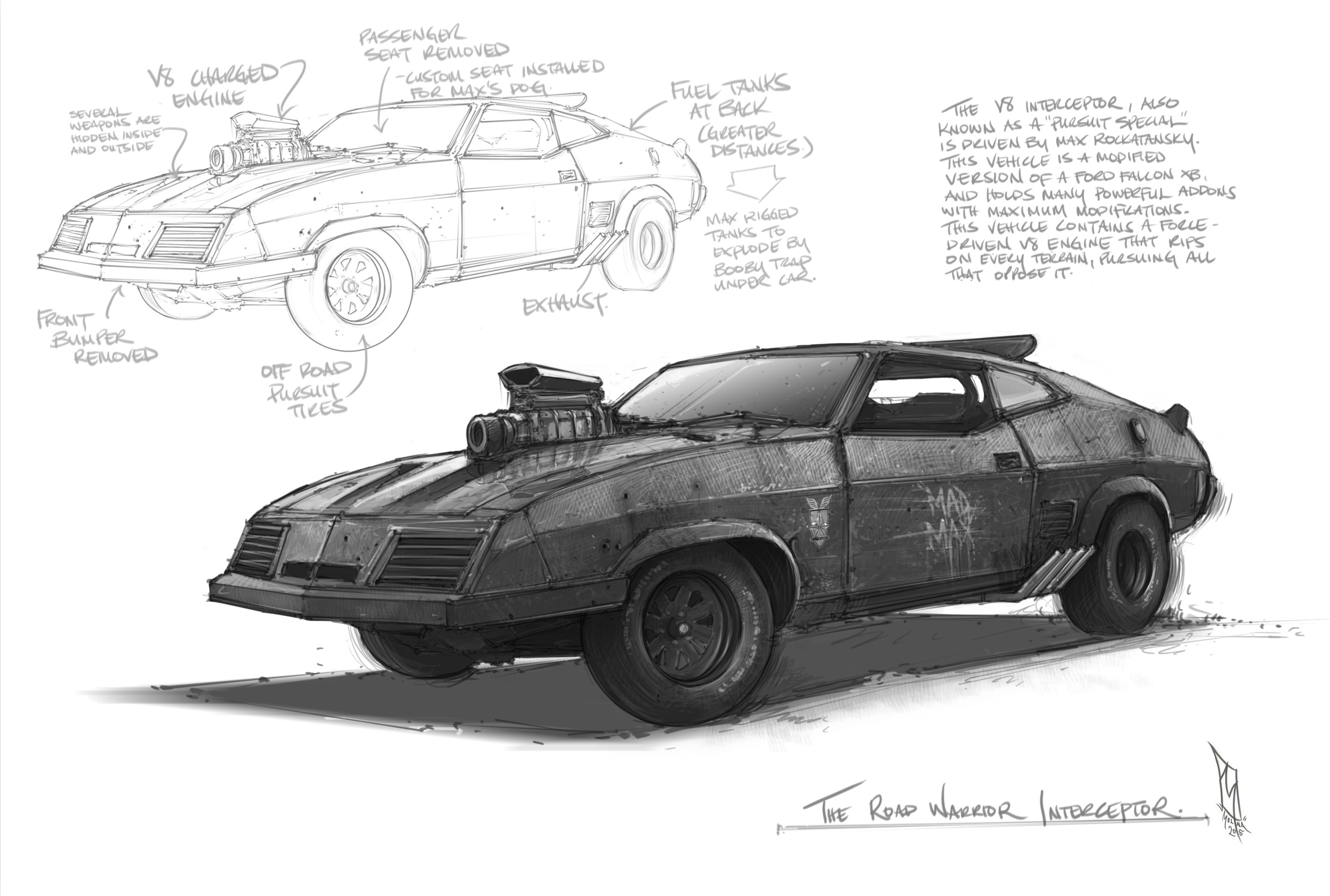 Mad Max Interceptor чертежи