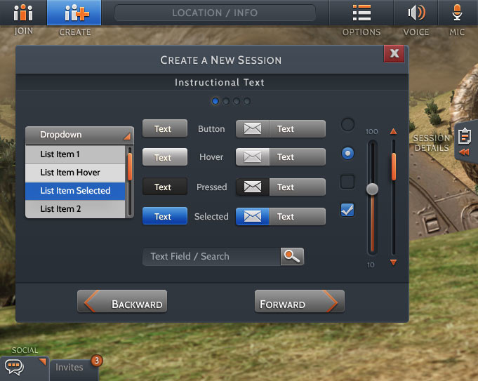 Main UI set
