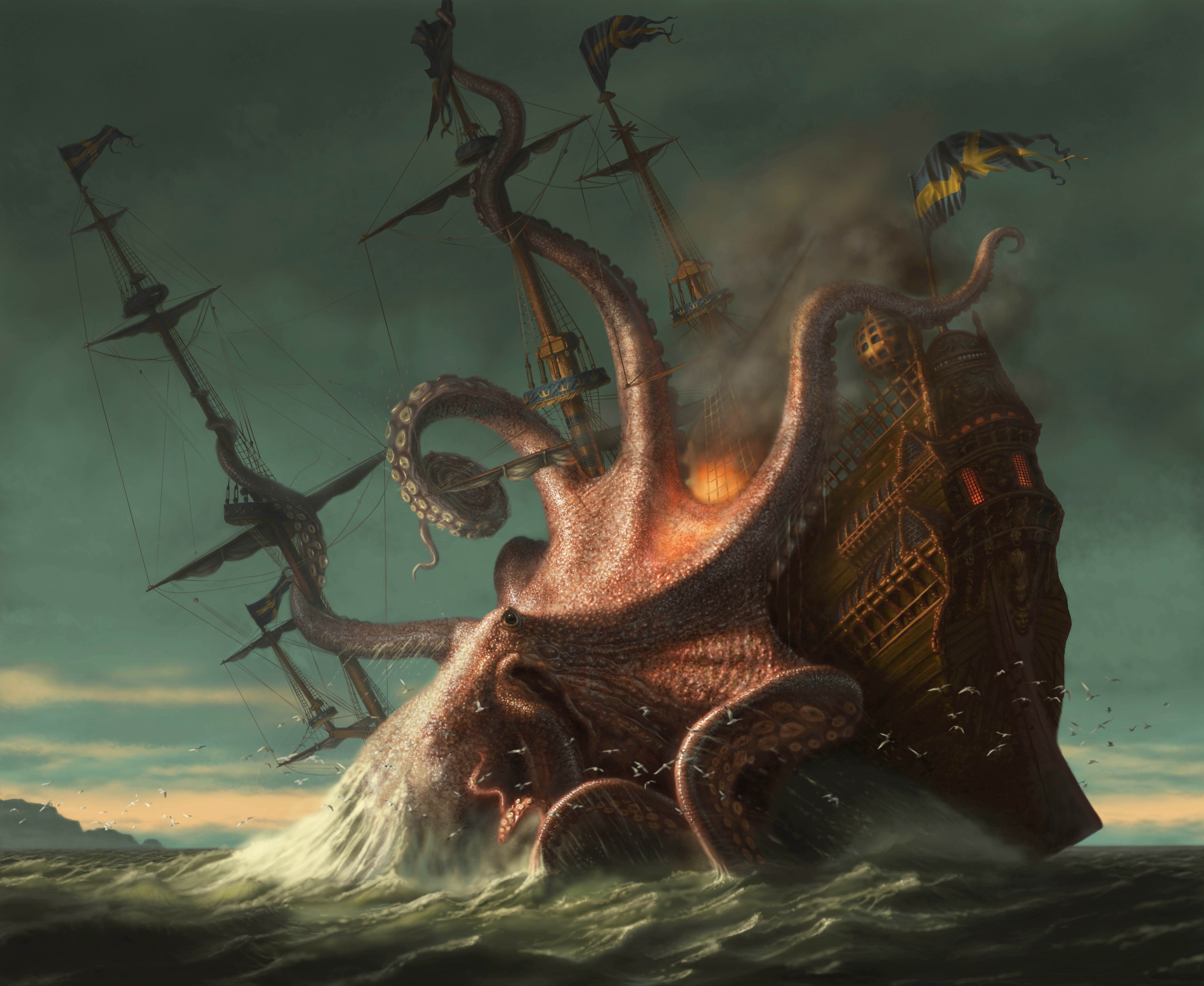 Artstation Kraken Russell Marks