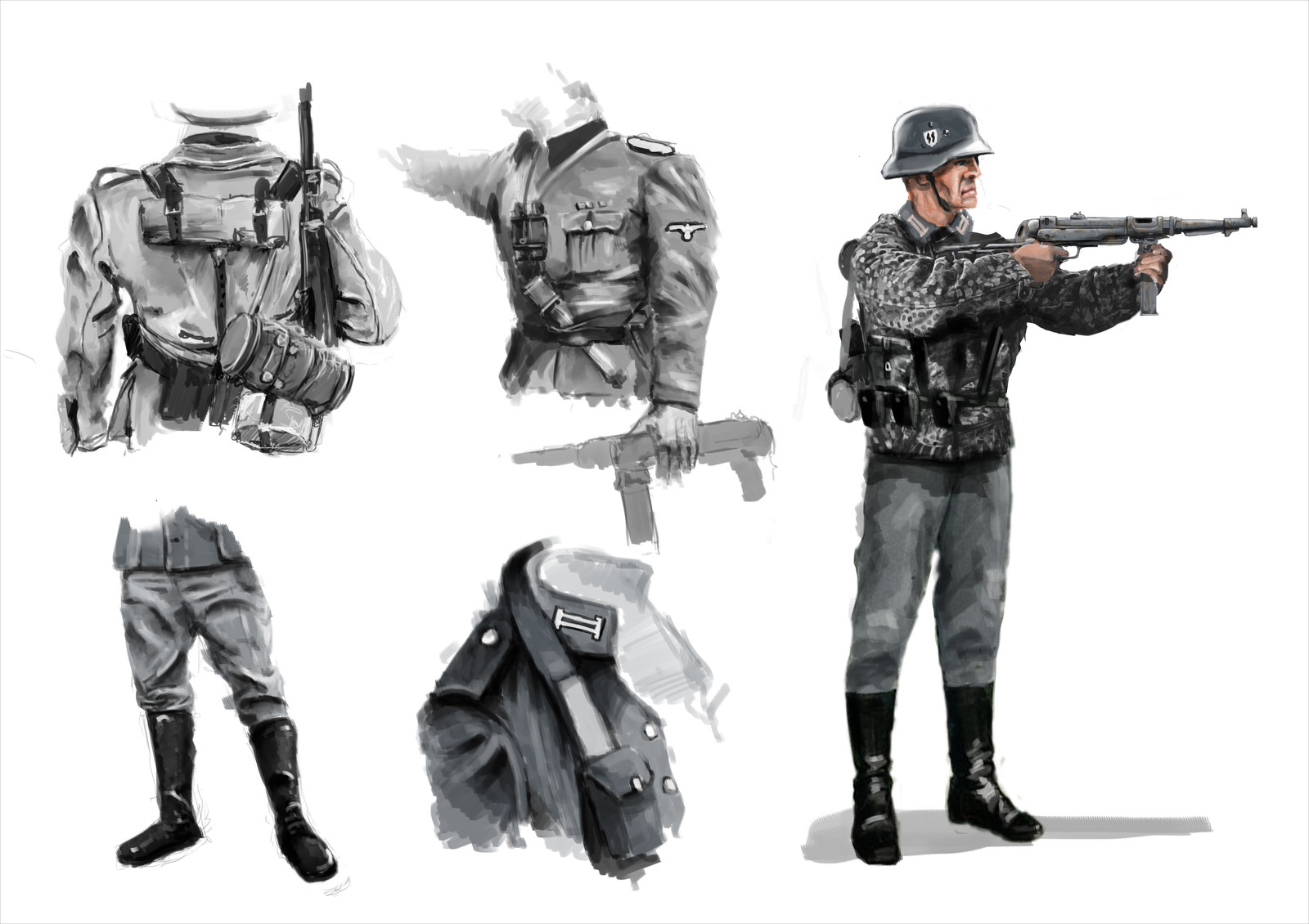 Эскизы и наброски wolfenstein the new order