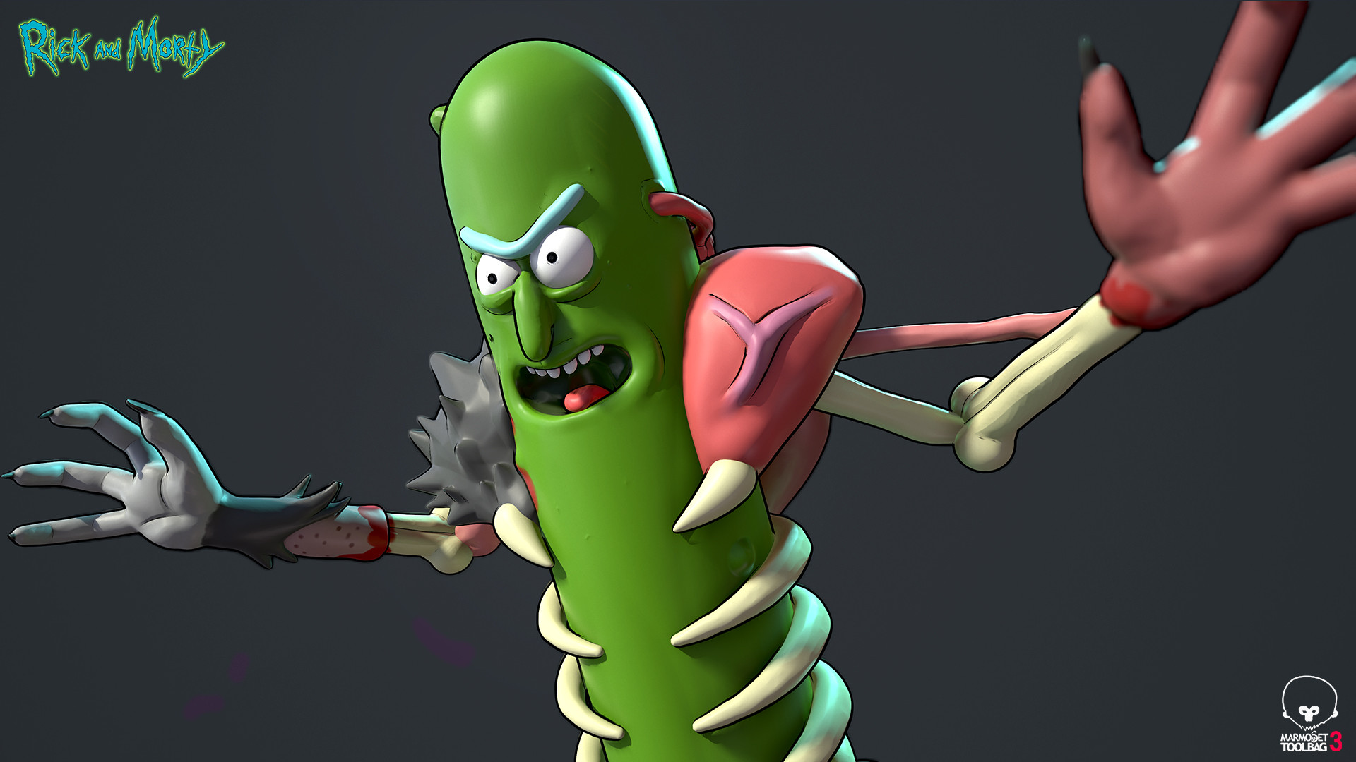 Огурчик рик. Открывашка огурчик Рик. Pickle Rick обои. Pickle Rick 3d model.