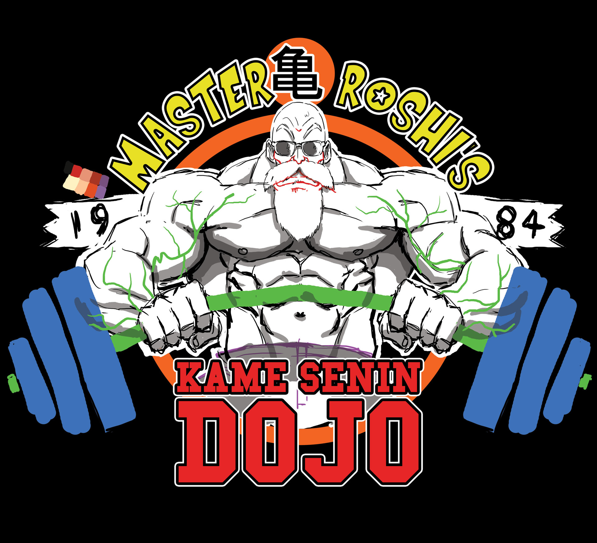 Master roshi clearance gym shirt