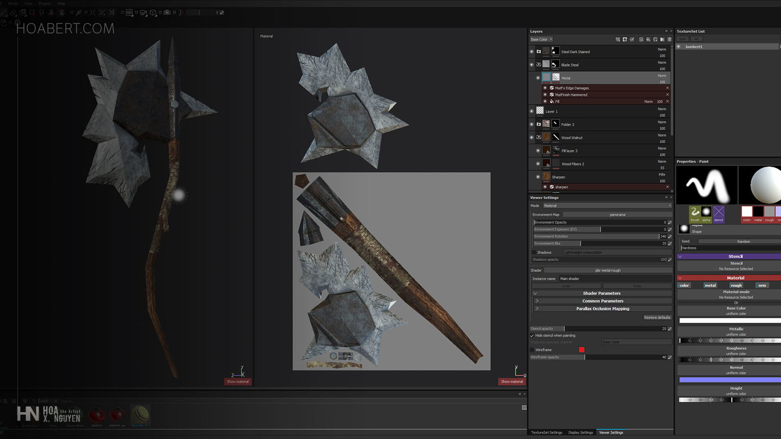 The Axe in Substance Painter