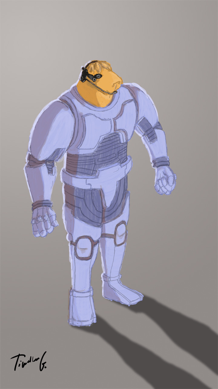 Timothee Guiot - Sci-fi soldier - WIP