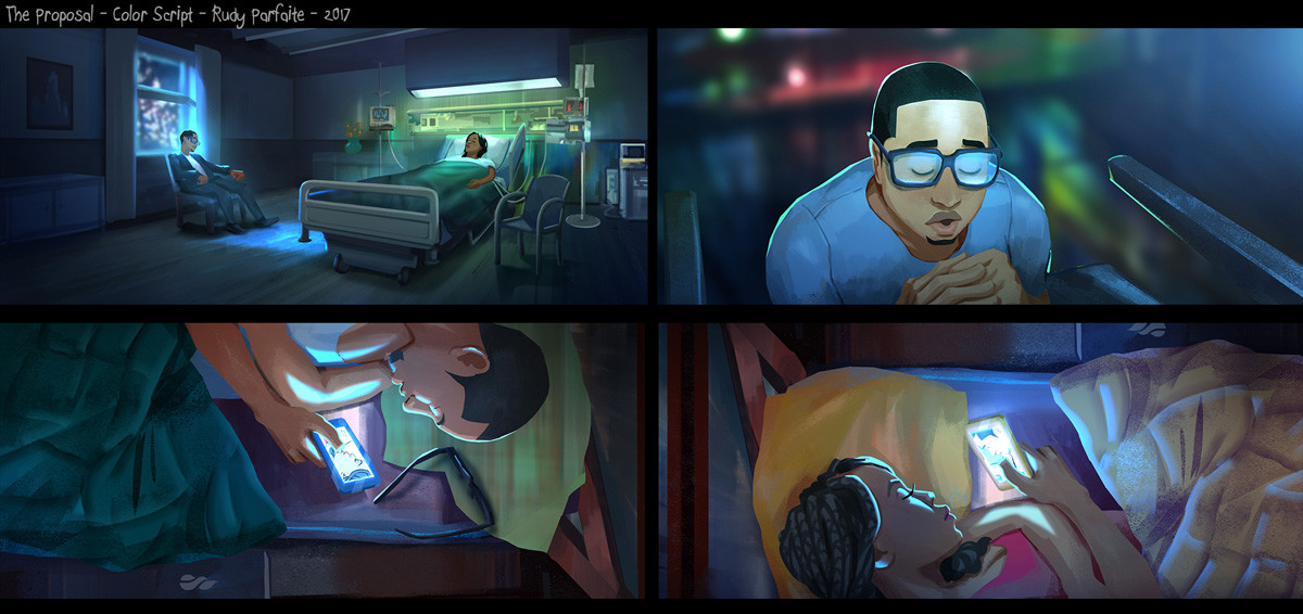 Artstation The Proposal Color Key Short Animated Film Rudy