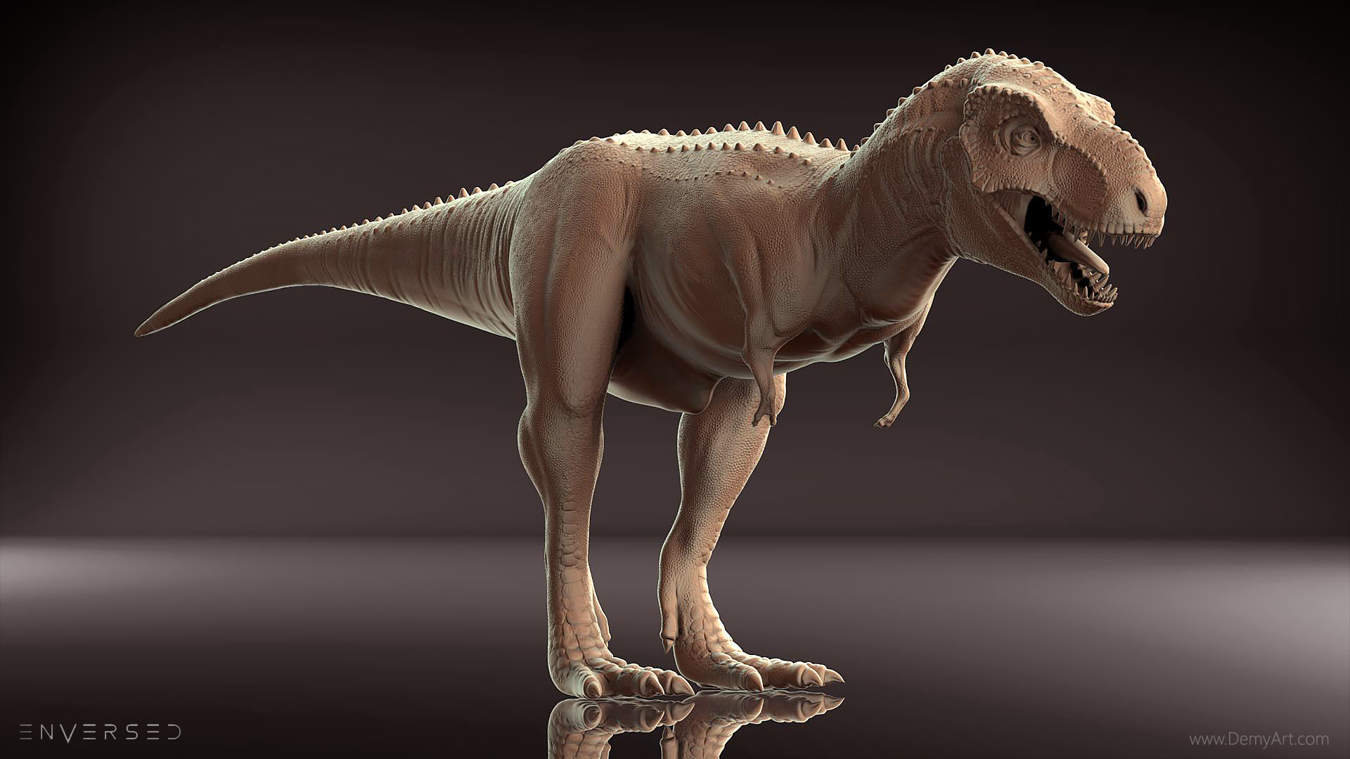 Chrome t-rex 3d by trashydevy