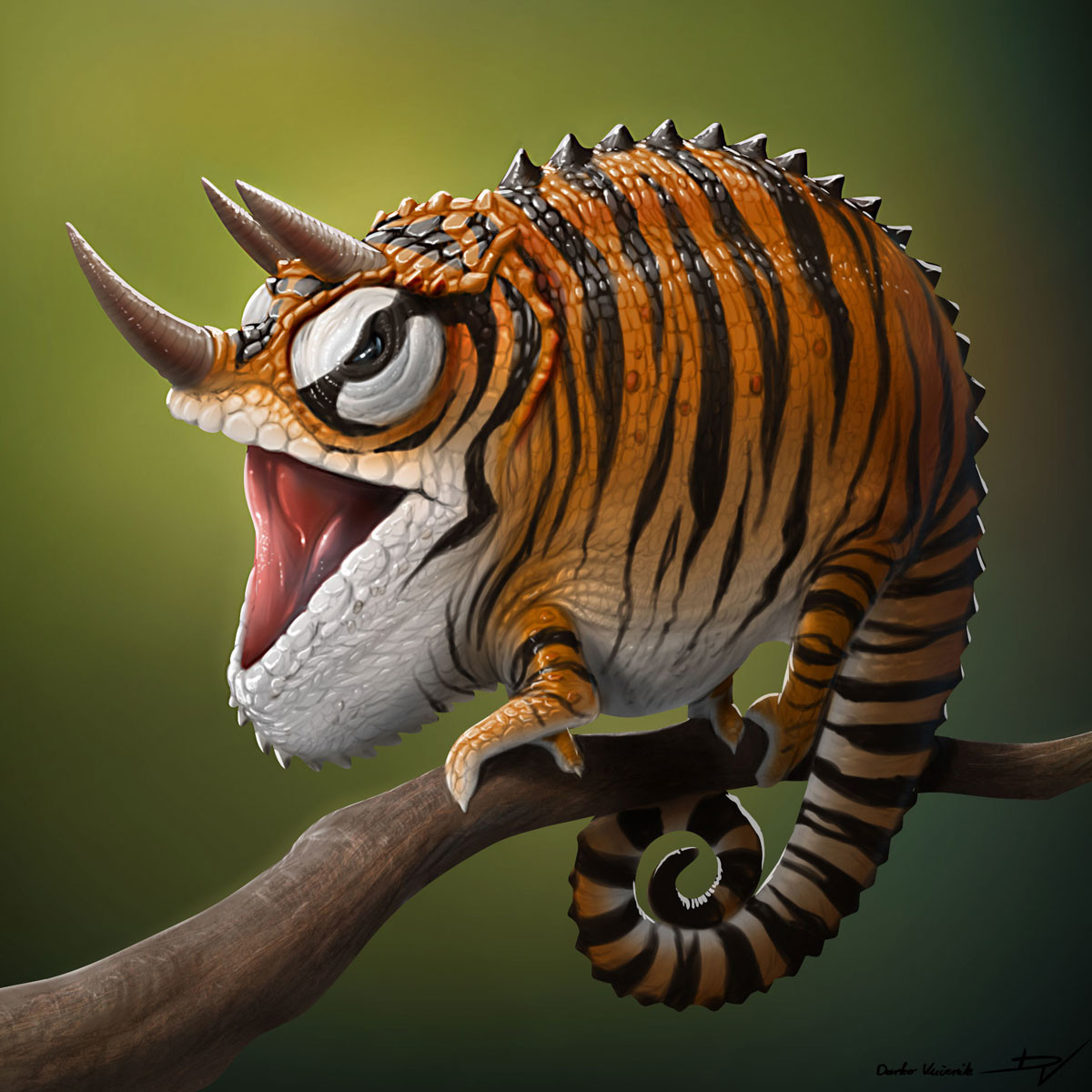 ArtStation - Tiger Chameleon, Darko Vucenik