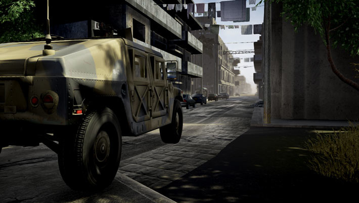 Entering the alley