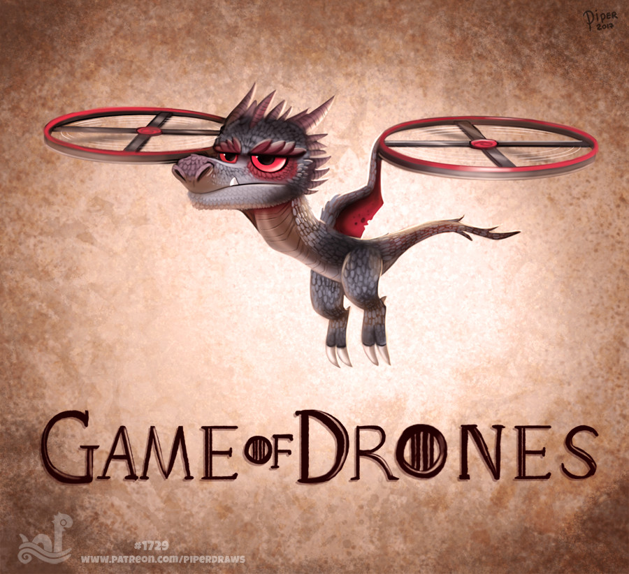 Piper Thibodeau Daily Painting 1729 Game Of Drones