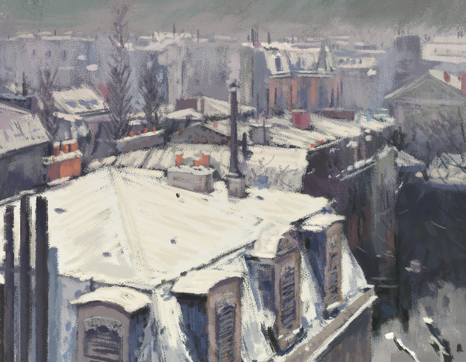 Study from a Caillebotte's painting.