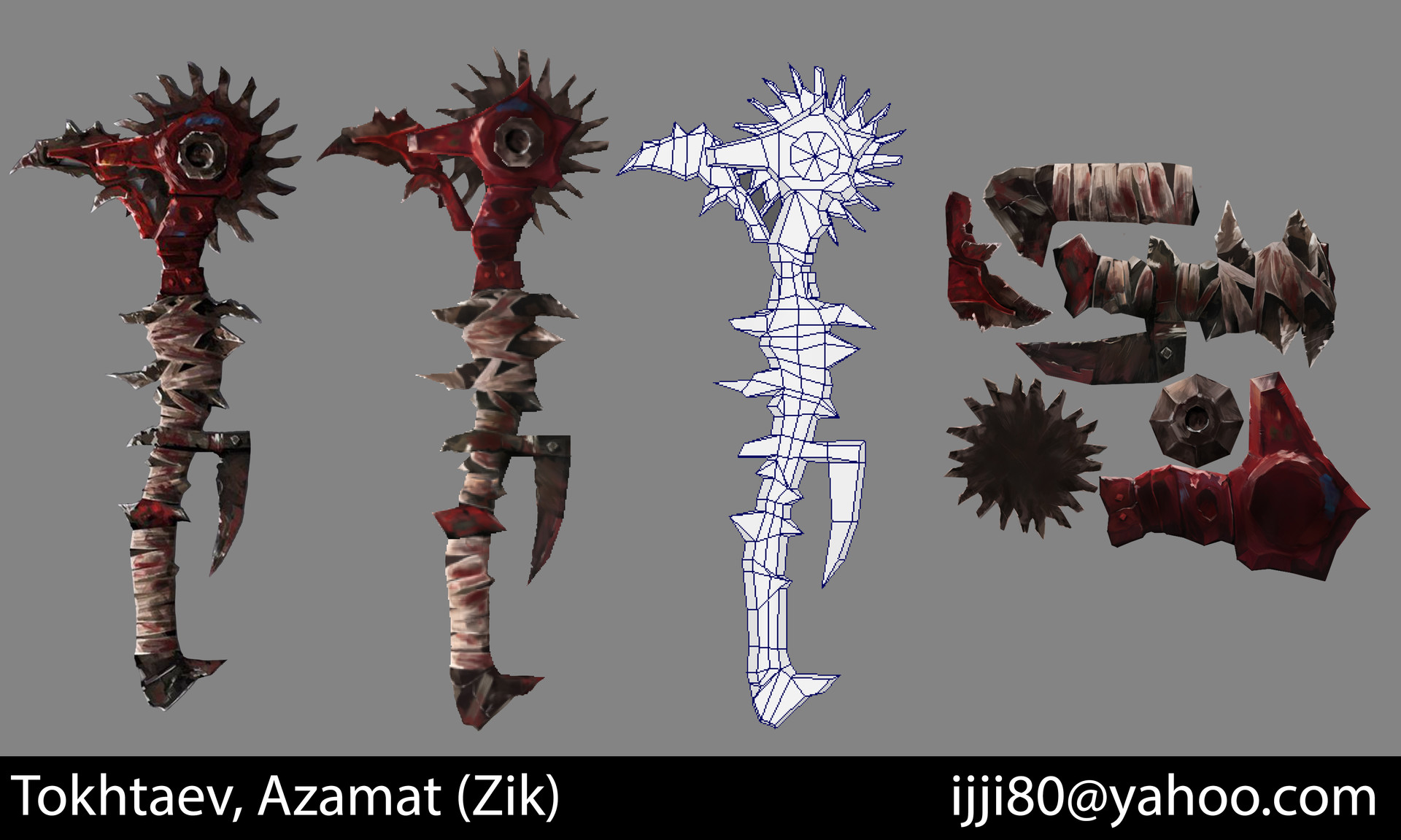 artstation borderlands 2 hand painted uvs zik tokhtaev