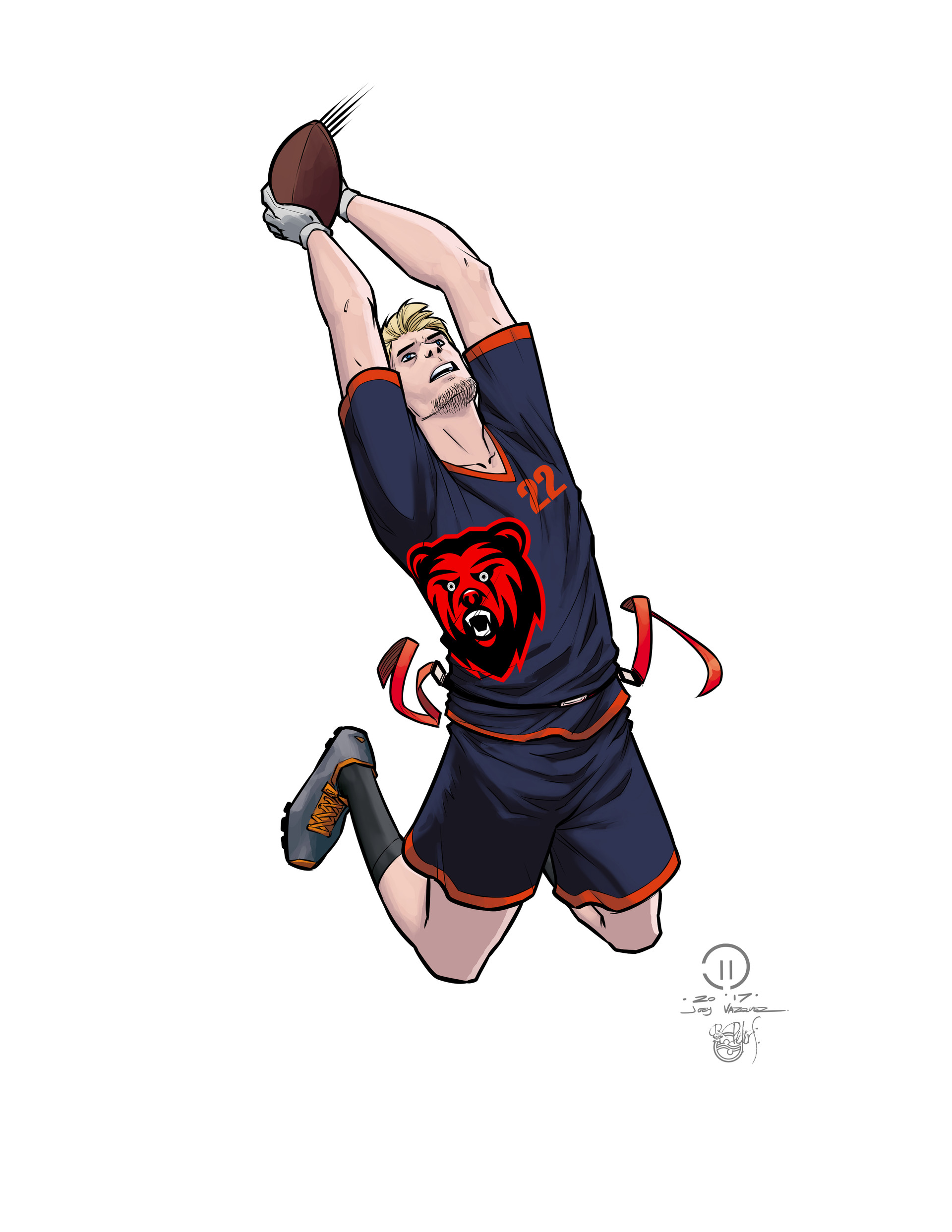 Artstation Flag Football Character Poses Joey Vazquez