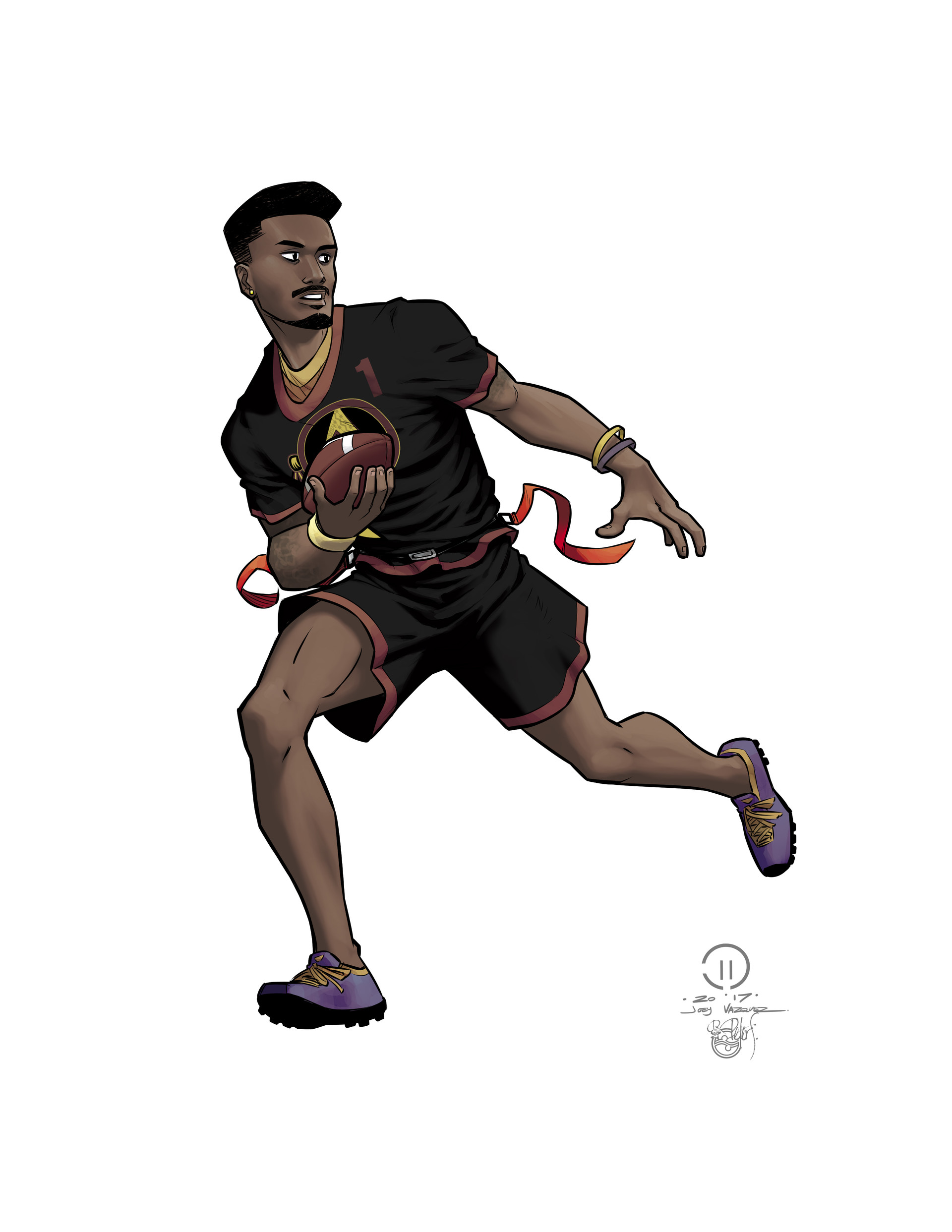 Artstation Flag Football Character Poses 2 Joey Vazquez