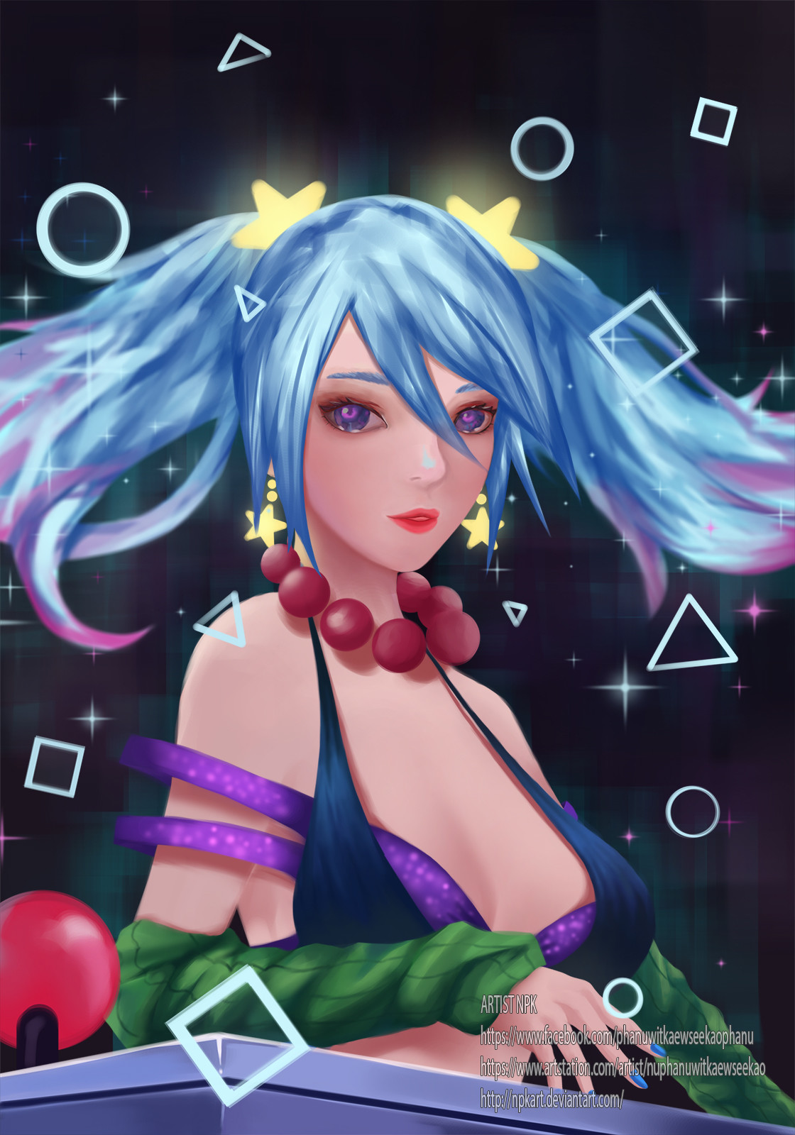 ArtStation - Fan art Arcade Sona, image size:1120x1600