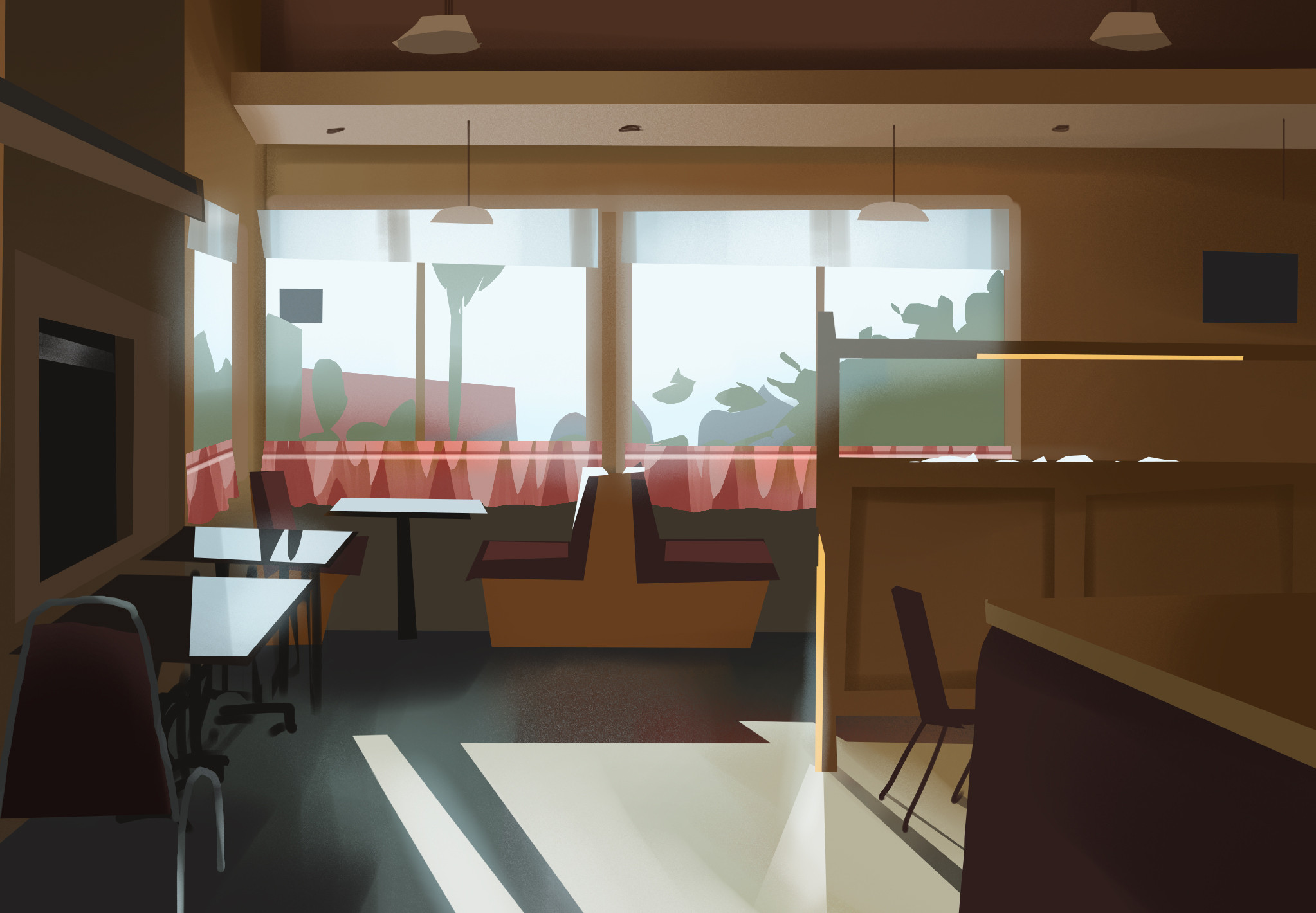 Study of a Morning Diner - from a photo