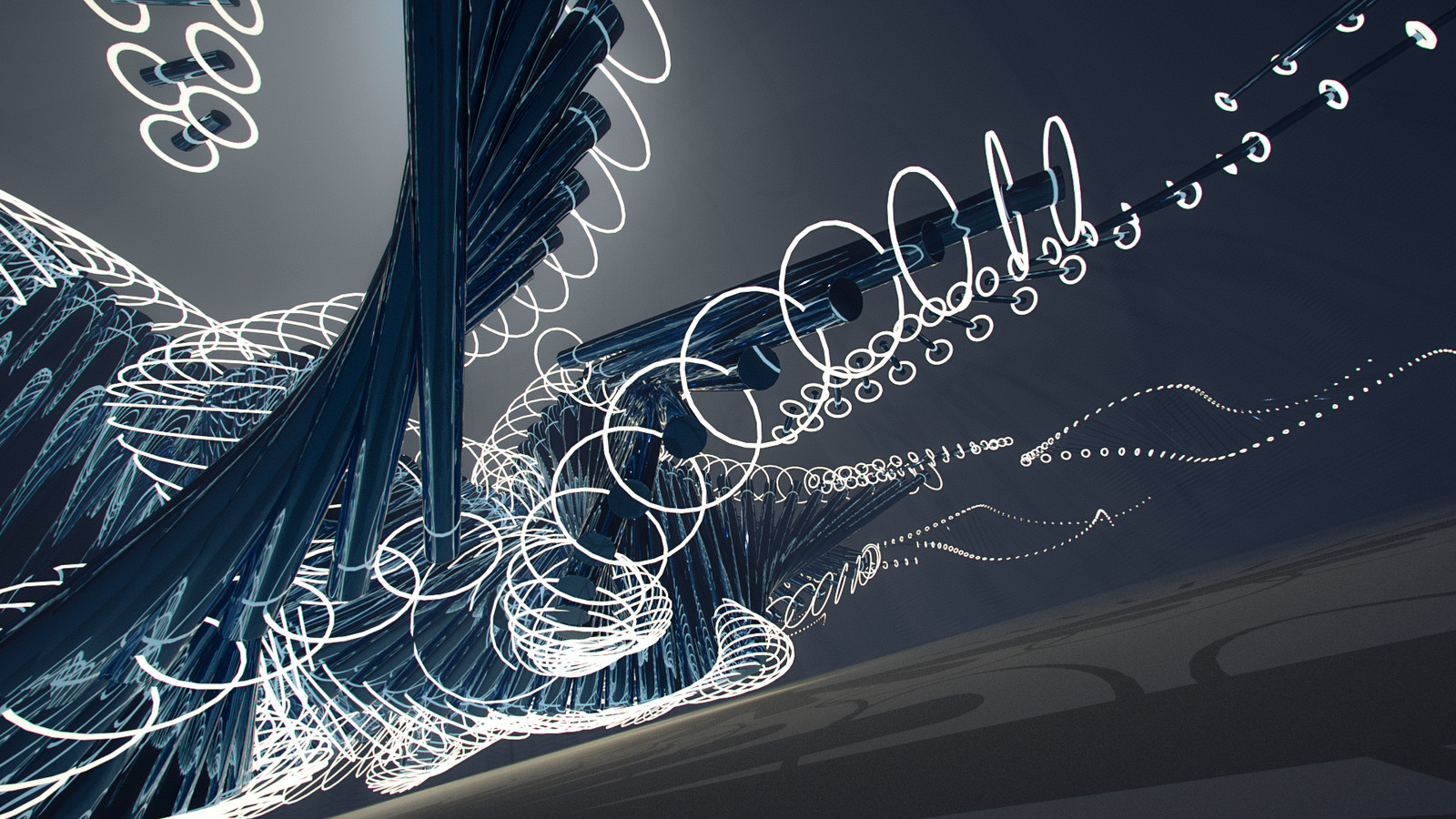 The previous image from a different angle, with some volume light