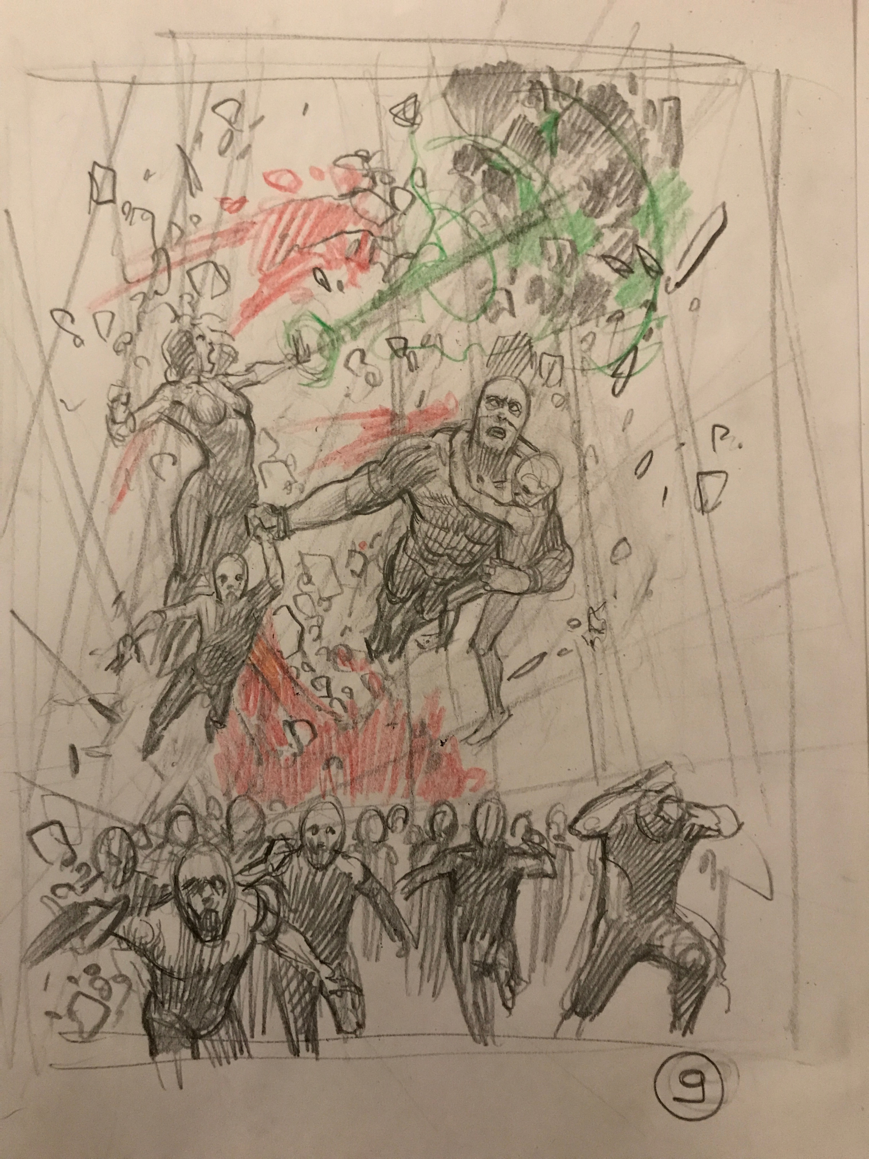 Very fast sketch o the cover