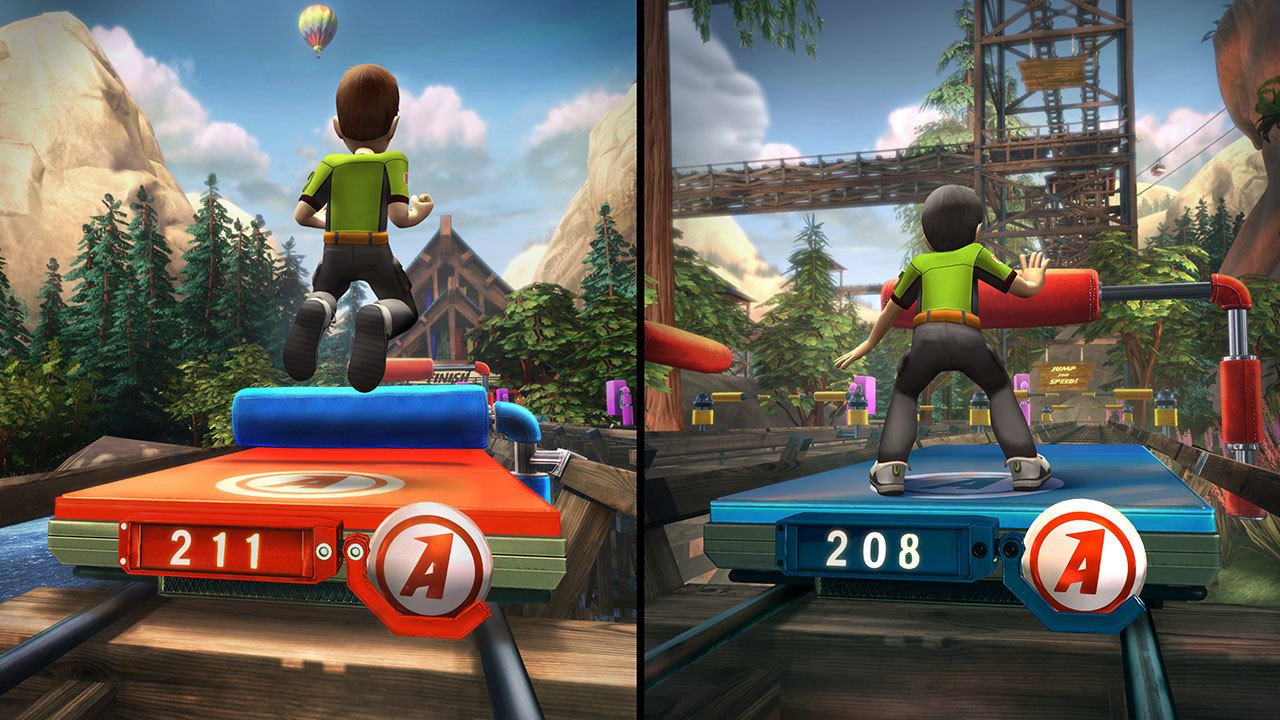 In-game platform and props for Kinect Adventures for Microsoft Game Studios