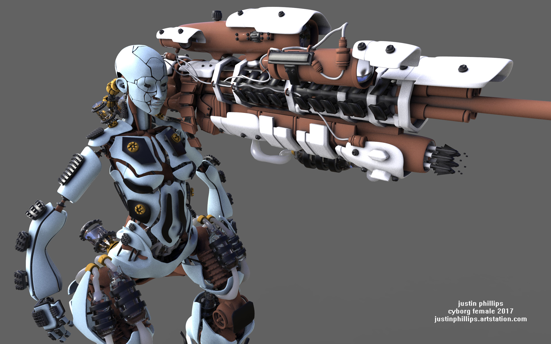 ArtStation Cyborg Female 2017