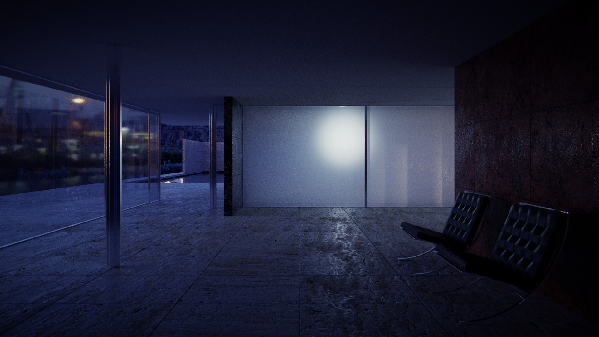 Eduardo Ruz Rendermarathon Day 11 Barcelona Pavilion Night