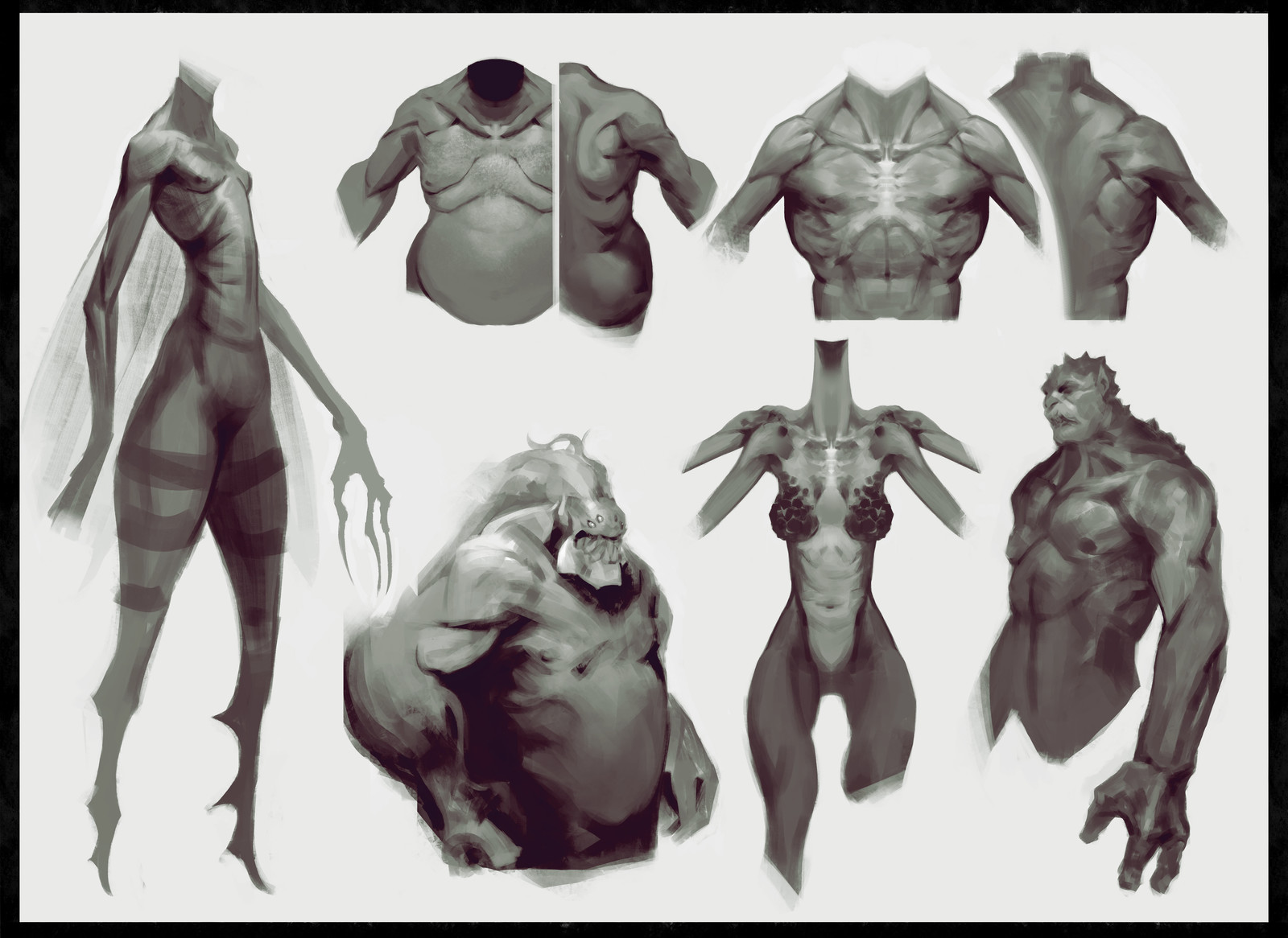 Creature anatomy study