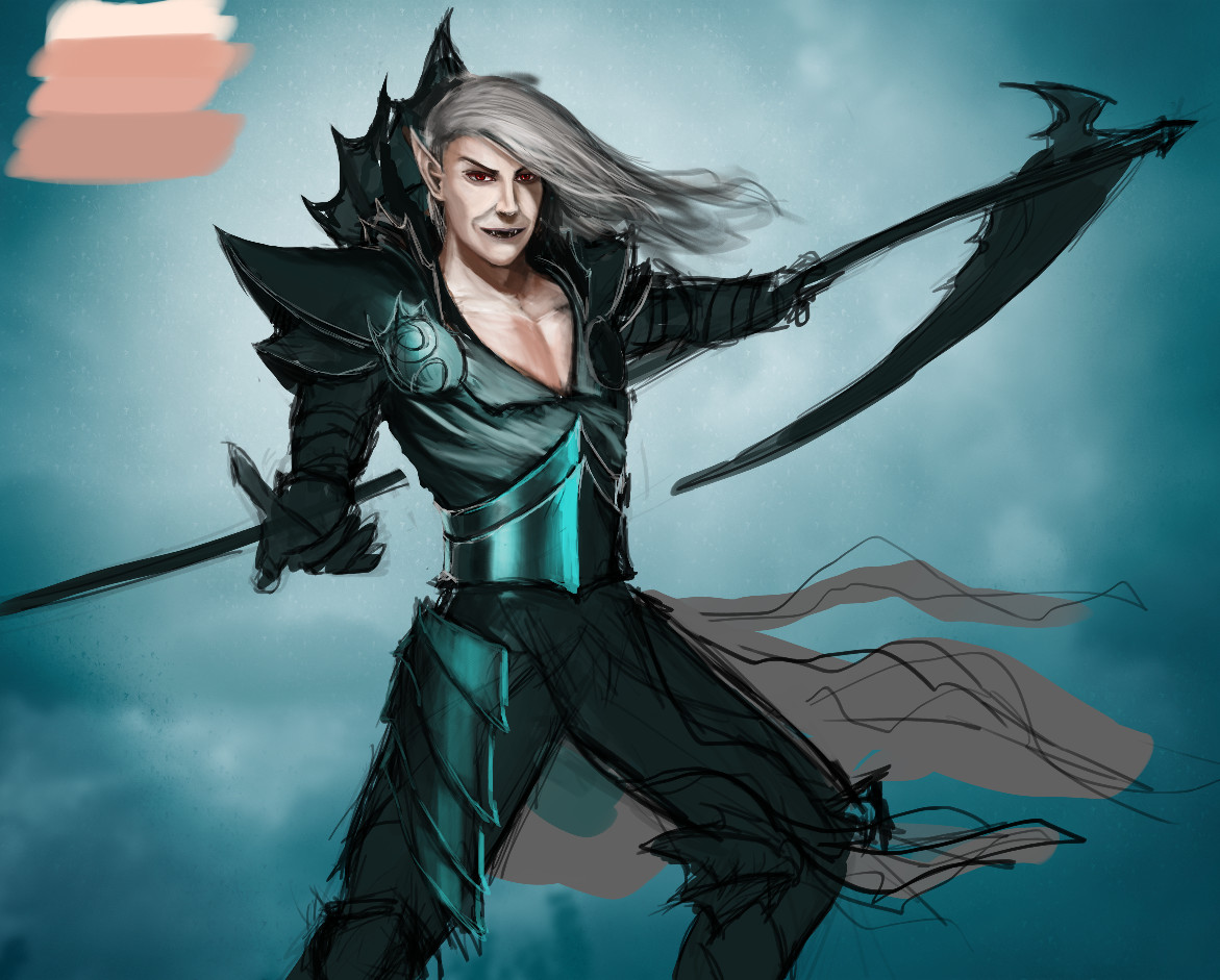 As the concept progressed I wanted to show this concept as you can see, the face and armour were completely altered. 