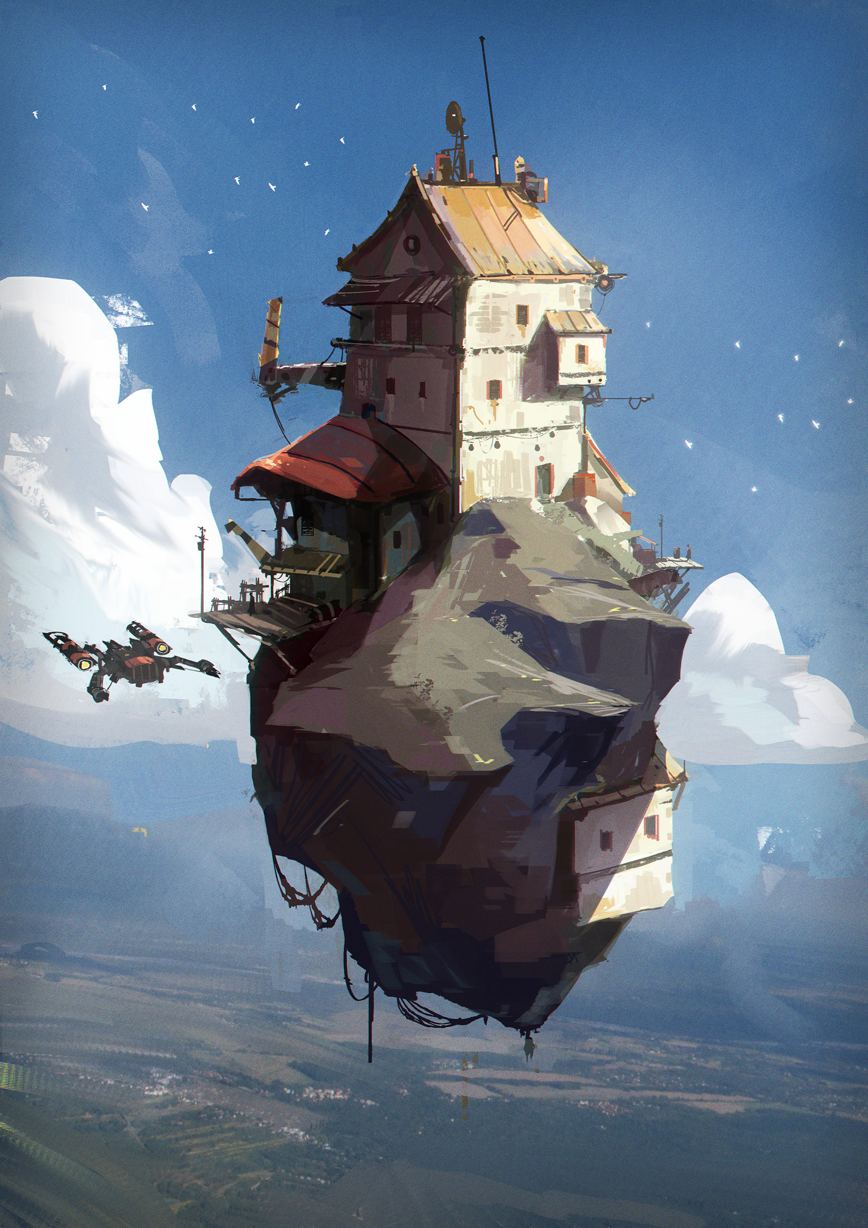 Artstation Flying Home Maxime Temple