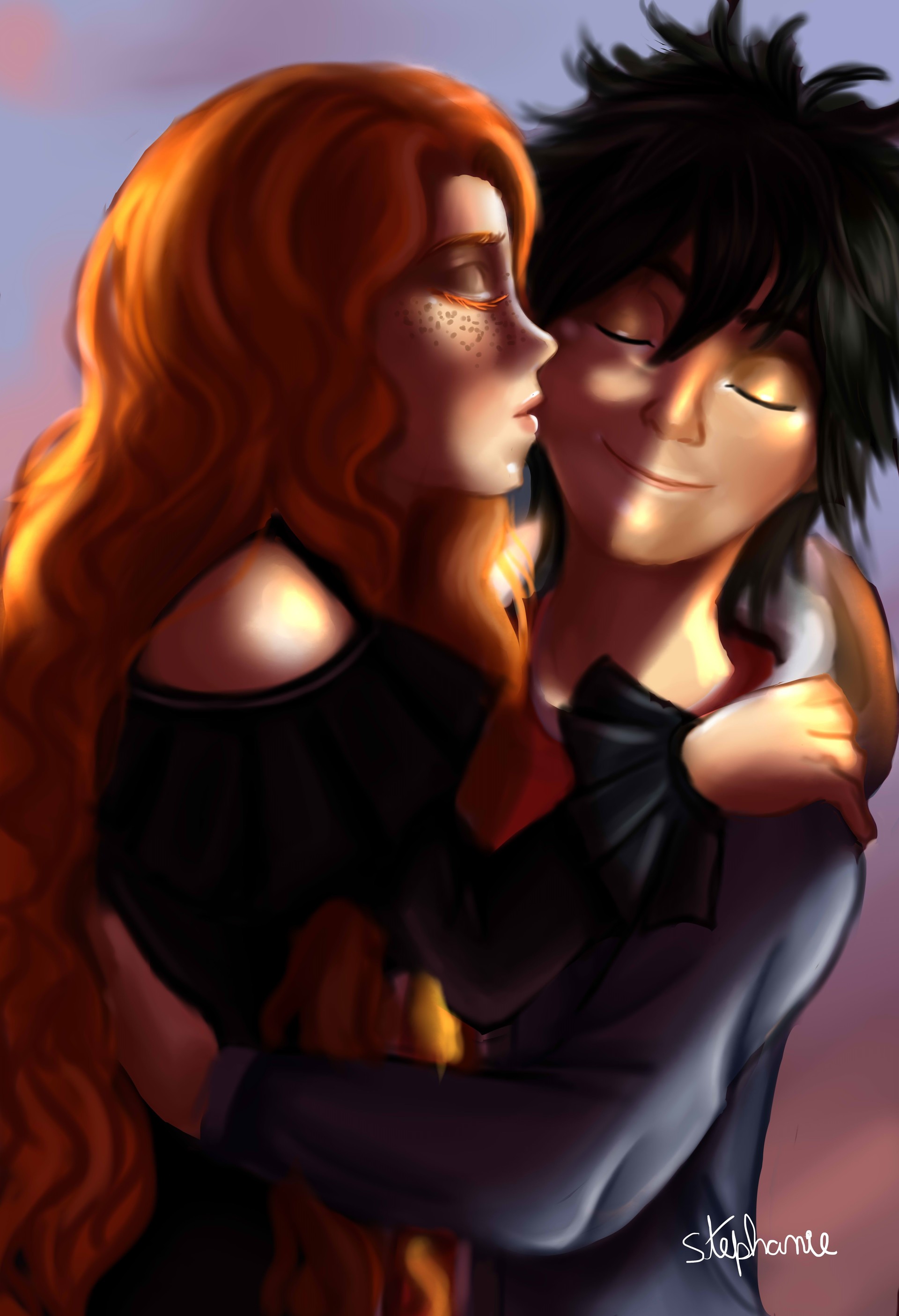 Artstation Hiro X Elise Oc Stephanie Afonso