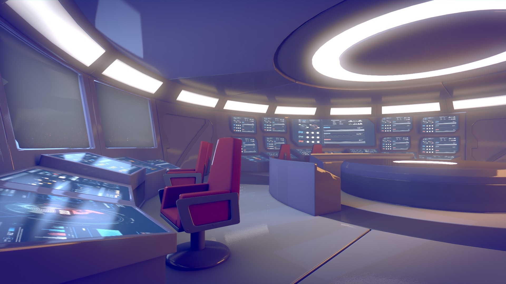 Artstation Space Station Interior Mahmoud Elashry