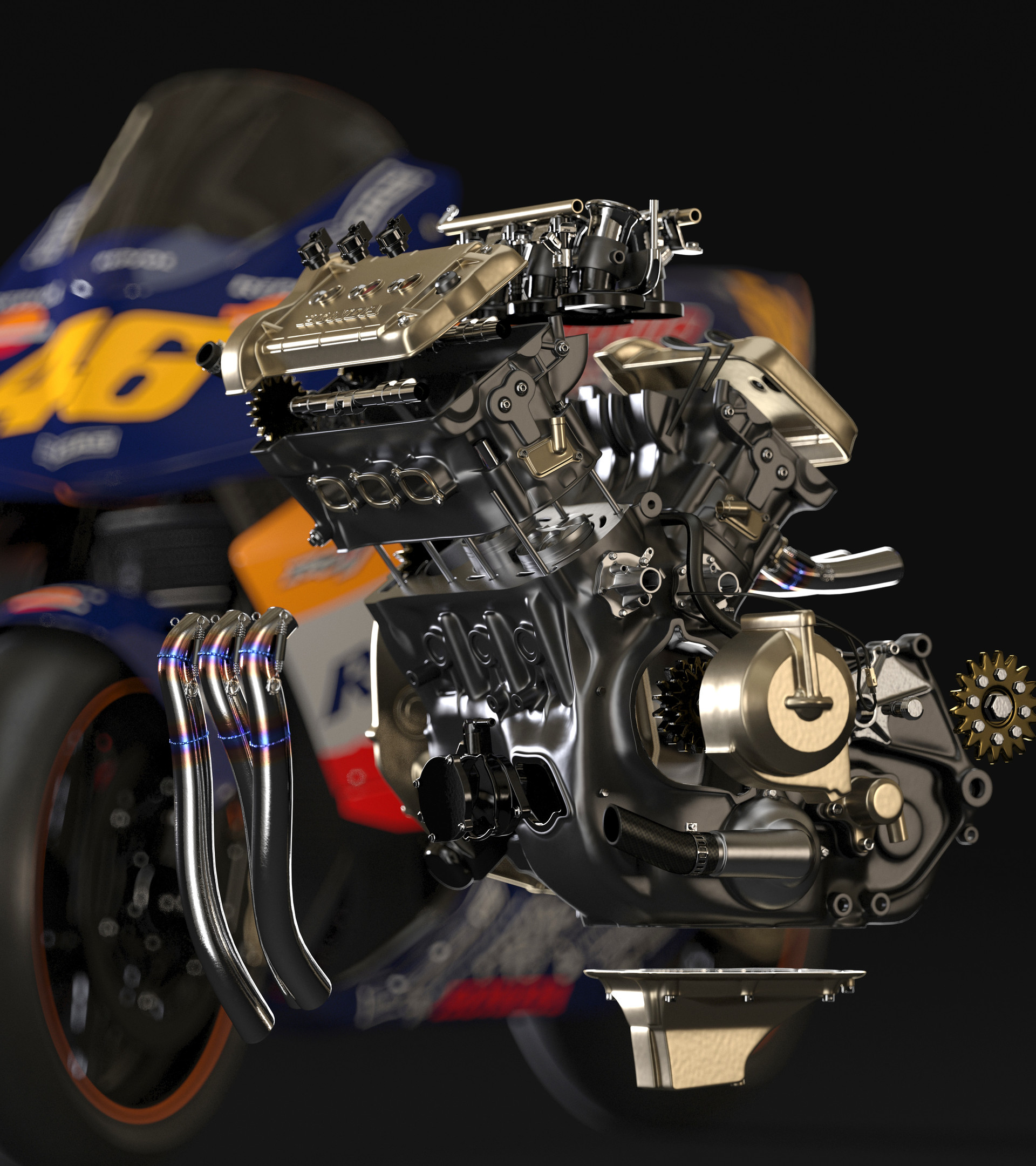 Honda RC211V Telefonica Movistar Paints 2x30ml | ZP-1015 | Zero Paints