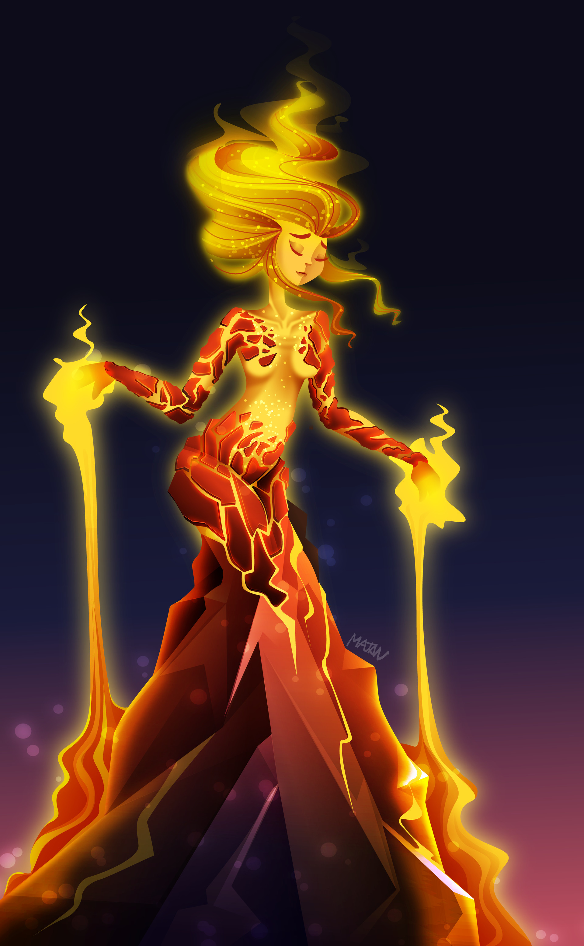 ArtStation - Pele Goddess of Fire