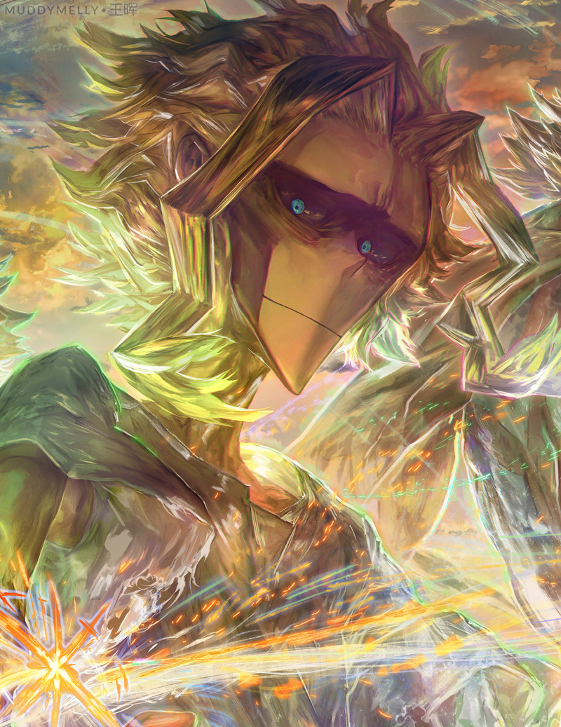 Artstation Bnha All Might 王晖 Melissa Hui Wang