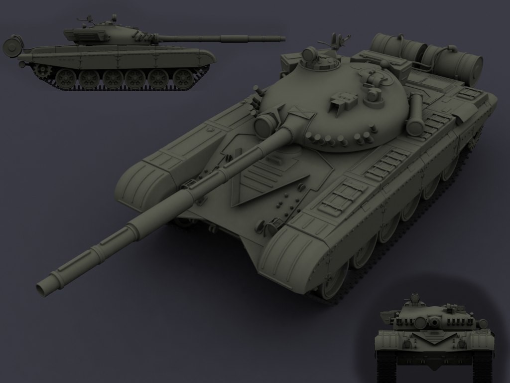 Artstation Russian Medium Tank T 64 Highpoli 3d Vadim Borkov