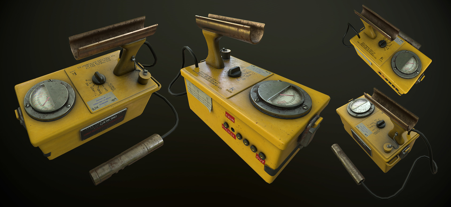ArtStation Geiger Counter Rust