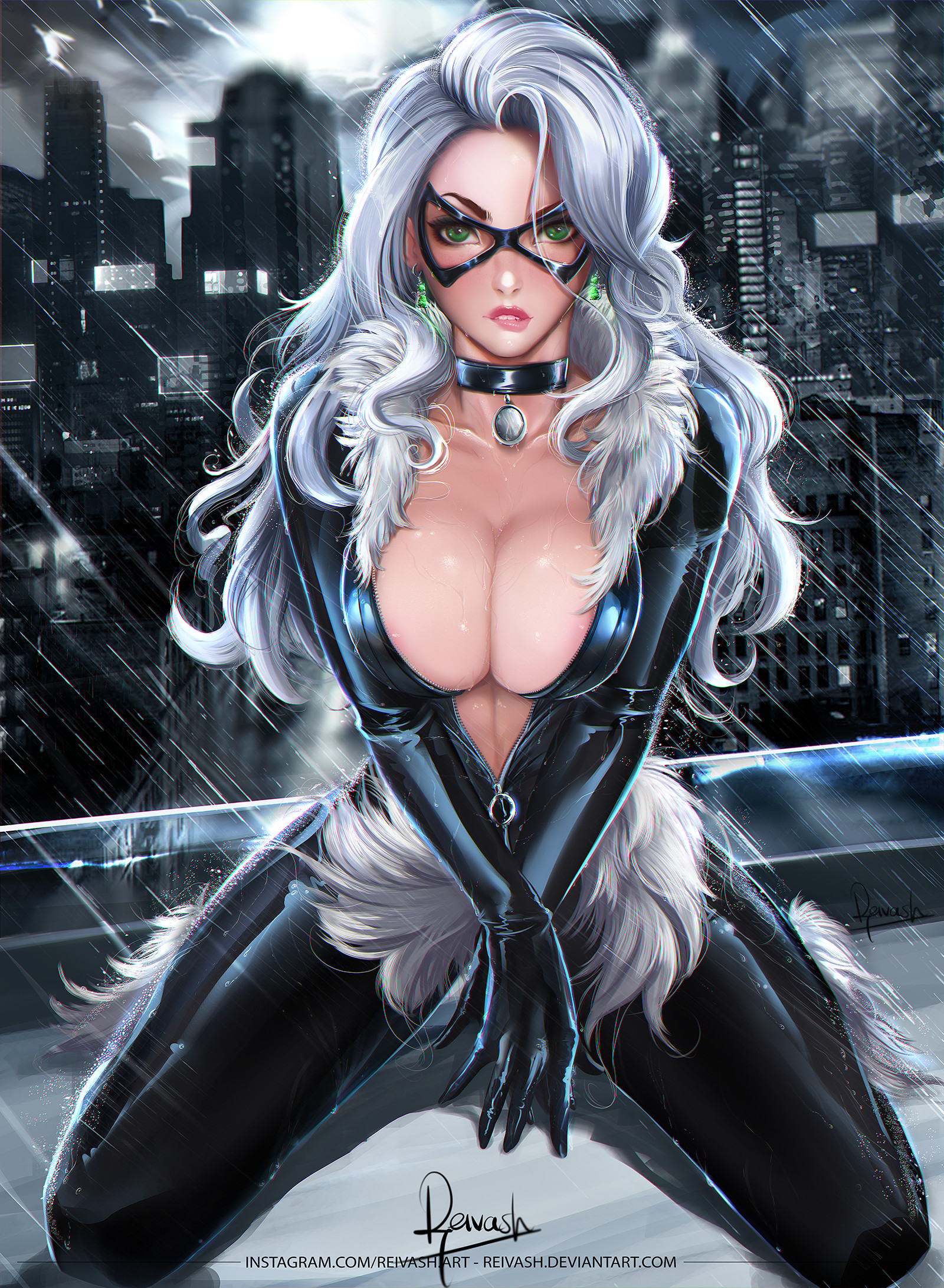 Reivash .Art - Felicia Hardy (Black Cat) Commission + Nsfw.