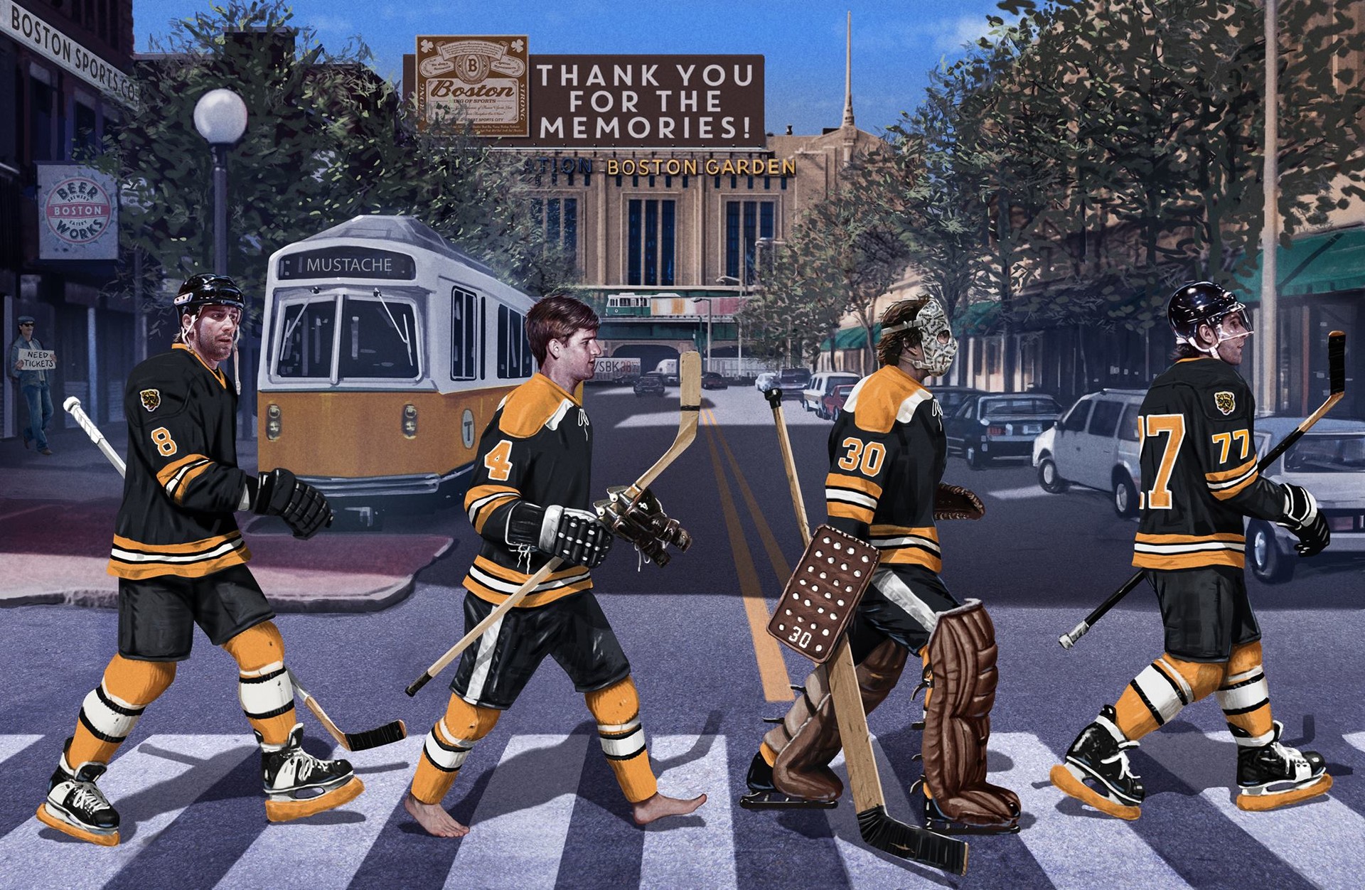 Mike Gardner Boston Sports Art