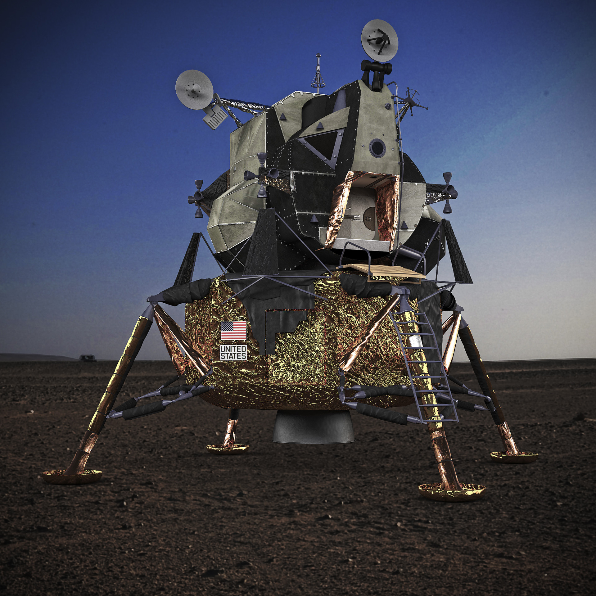 Robert Korsantes - Lunar module of Apollo 11