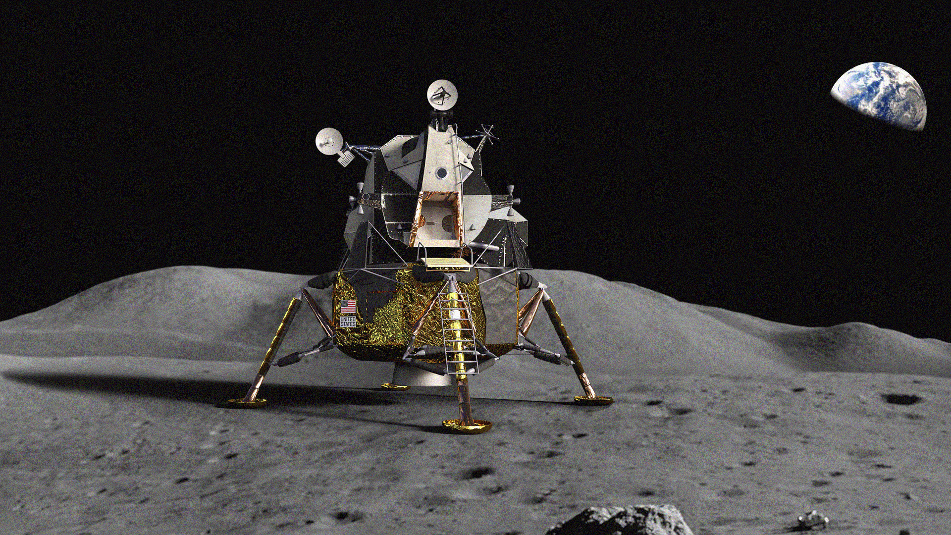 Корабль на поверхности луны. Лунный модуль Аполлон 11. Космический корабль Аполлон 11. Лунный посадочный модуль Аполлон. Apollo 11 посадочный модуль.