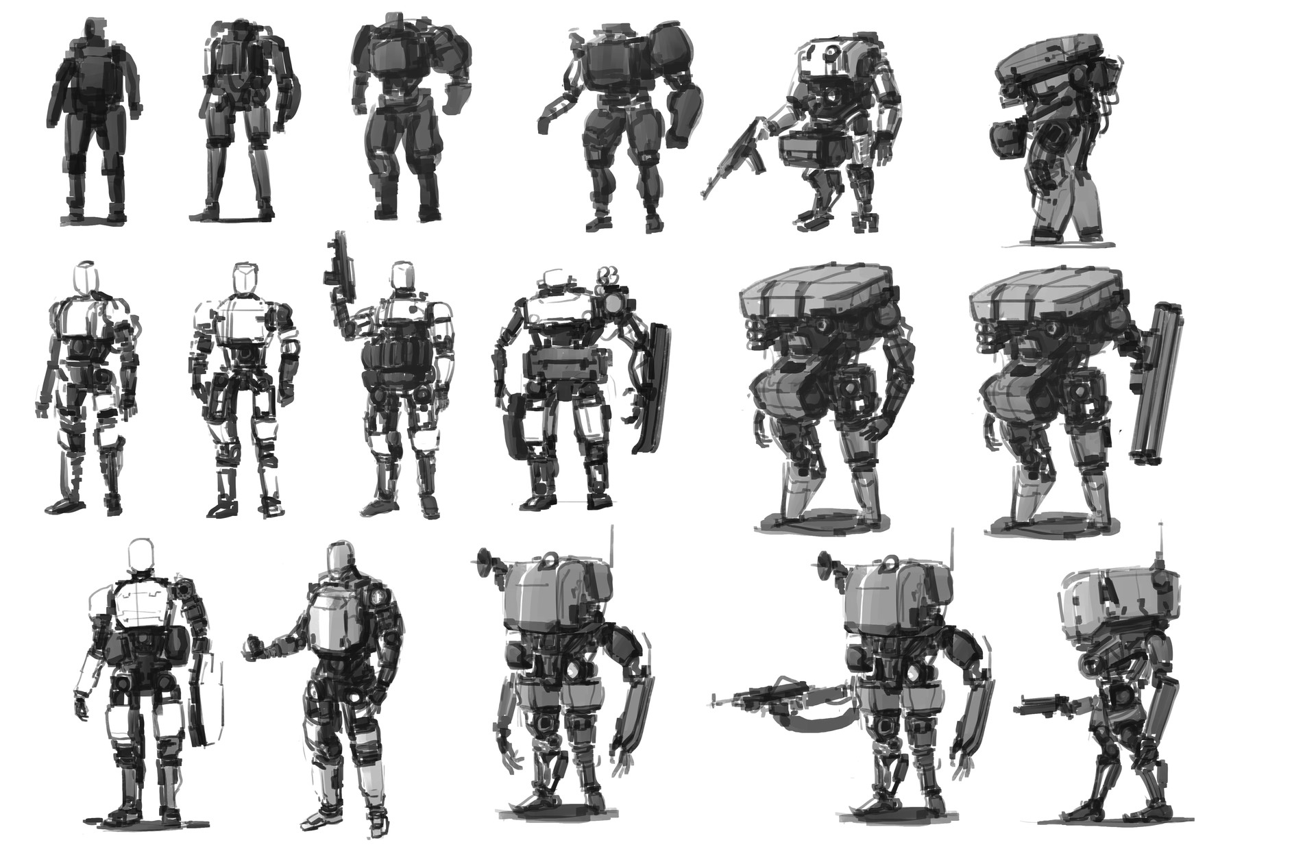 Artstation Chinese Robotic Army Longque Chen