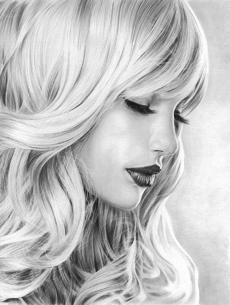 Artstation Girl With Long Lashes Sophie Lawson